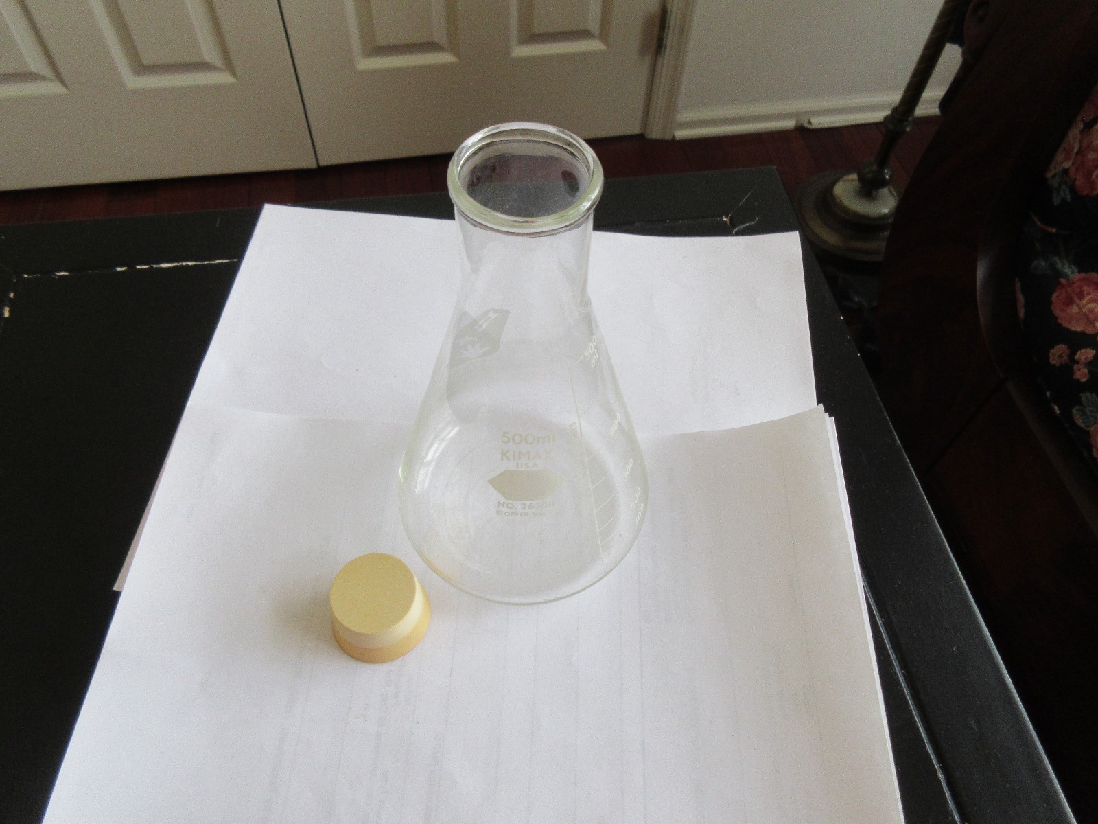 500 ml , Kimax , # 26500 , Stopper # 7 , Pharmacia , Upjohn , Rare , Rx