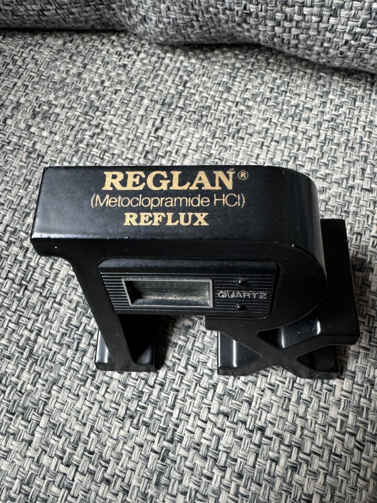 Reglan Metoclopramide HCI Reflux Vintage Pharmaceutical Rep Quartz Clock Stand