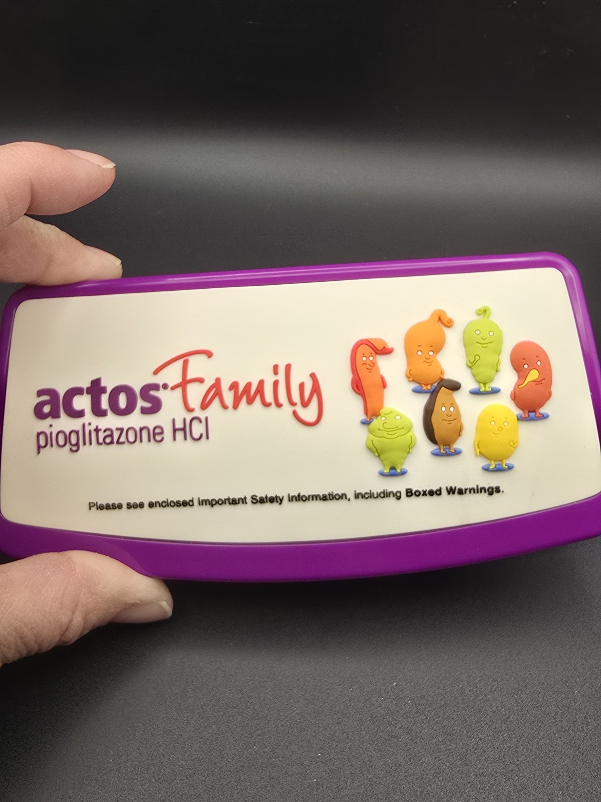 Actos Family Pharmaceutical Advertising Bag Holder Magnetic Back