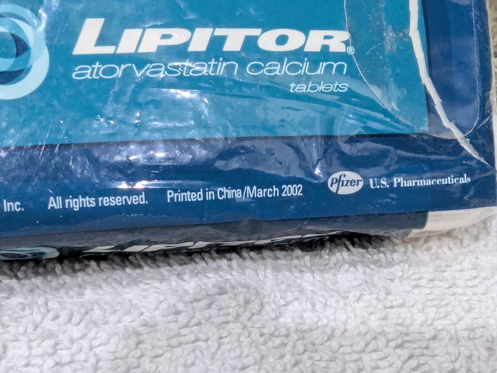 RARE LIPITOR FACIAL TISSUE PACK DRUG REP PROMO PHARMACEUTICAL