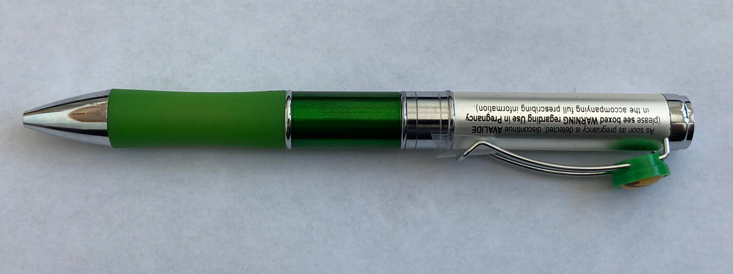 AVALIDE HEAVY Pharmaceutical Drug Rep Pen VERY RARE Advertising Collectible