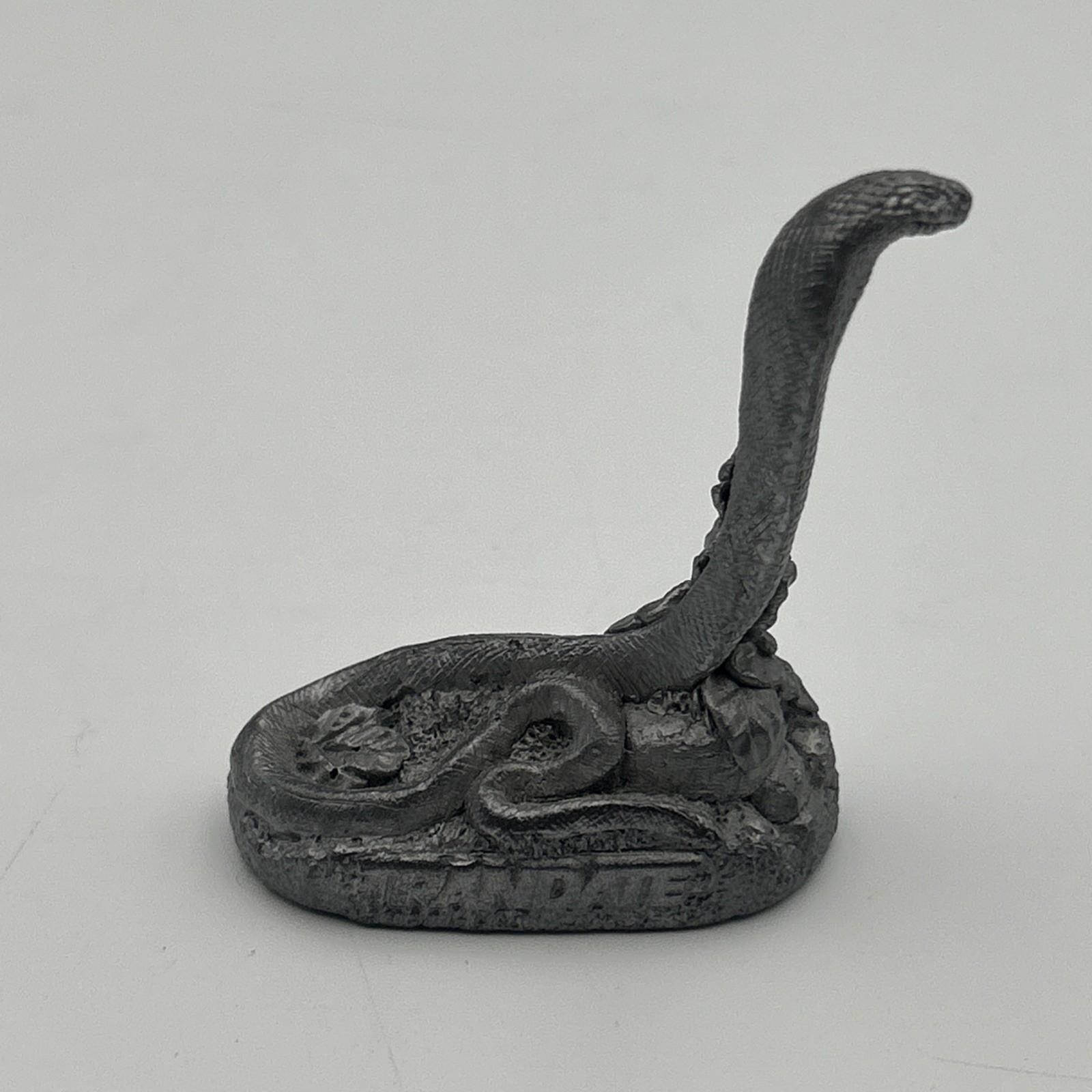 Trandate Labetalol HCI Pharmaceutical Advertising Pewter King Cobra Snake Figure