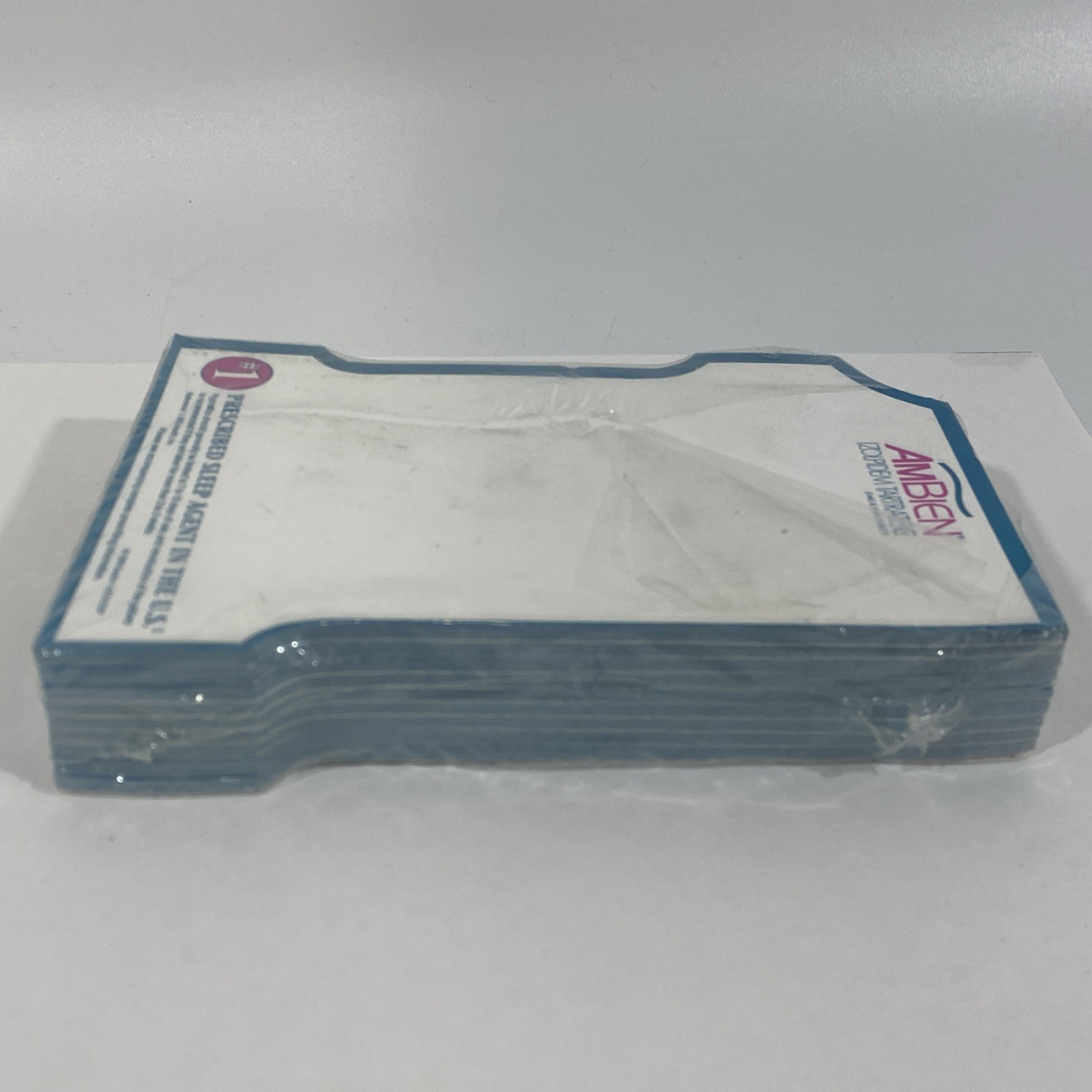Vtg Y2K 1999 Ambien Pharm Drug Rep Merch Post-it Notepad Paper Pad Green 6” X 4”