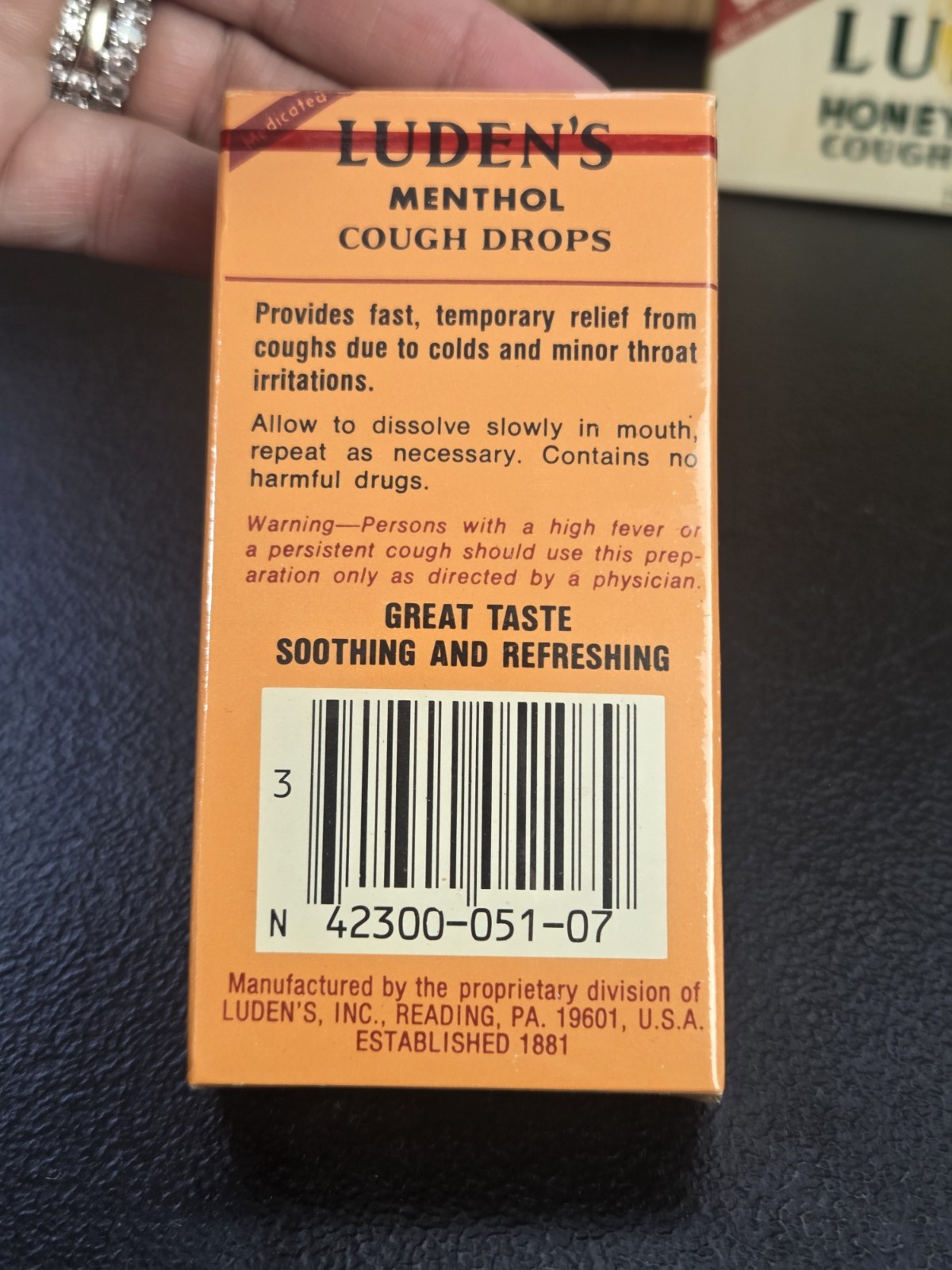 Vintage Ludens Cough Drops Props Movie Set
