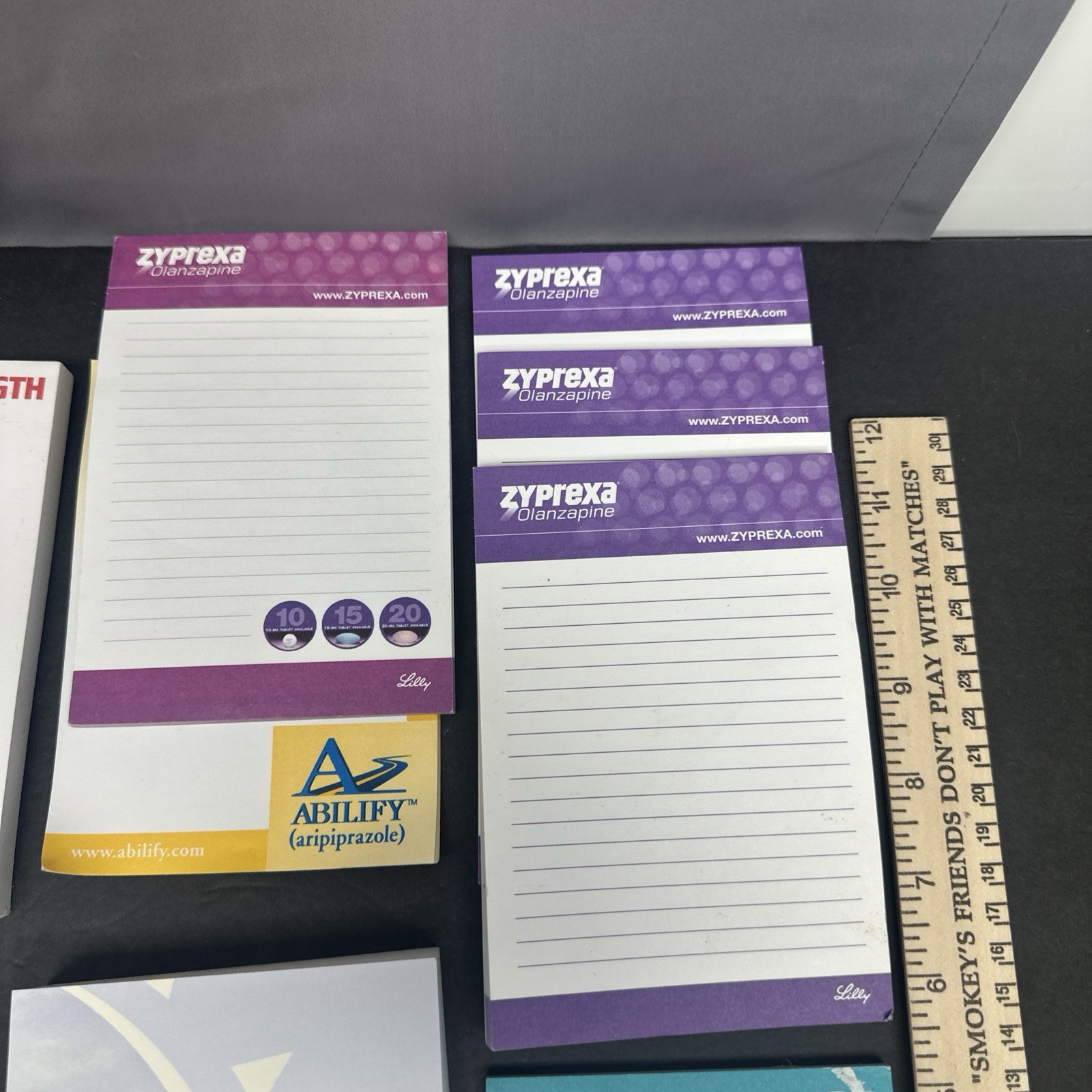 Lot of 14 Pharmaceutical Notepads Some Flawed Partial swag Note Pads