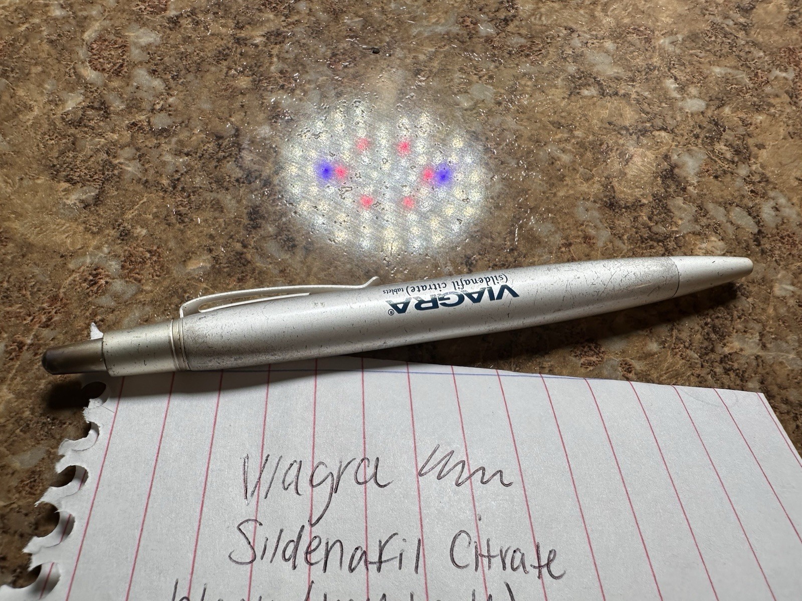 Viagra • Very Heavy Metal • Black Ink Drug Rep Promo Clink Pen