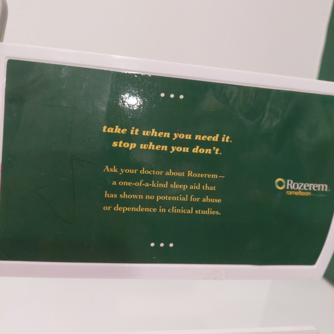 Rozerem Ramelteon Clipboard Ad vintage pharmaceutical advertising Lincoln Beaver