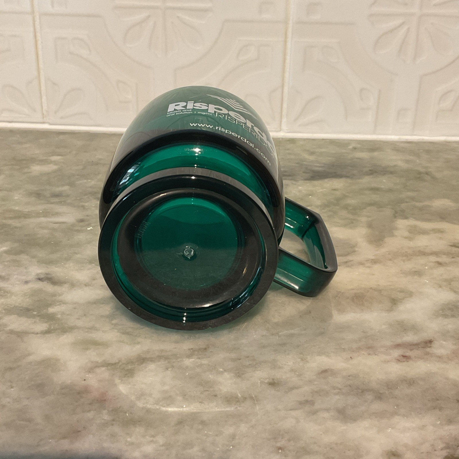 Risperdal Drug Rep Hard Plastic Coffee Mug Cup With Original Lid