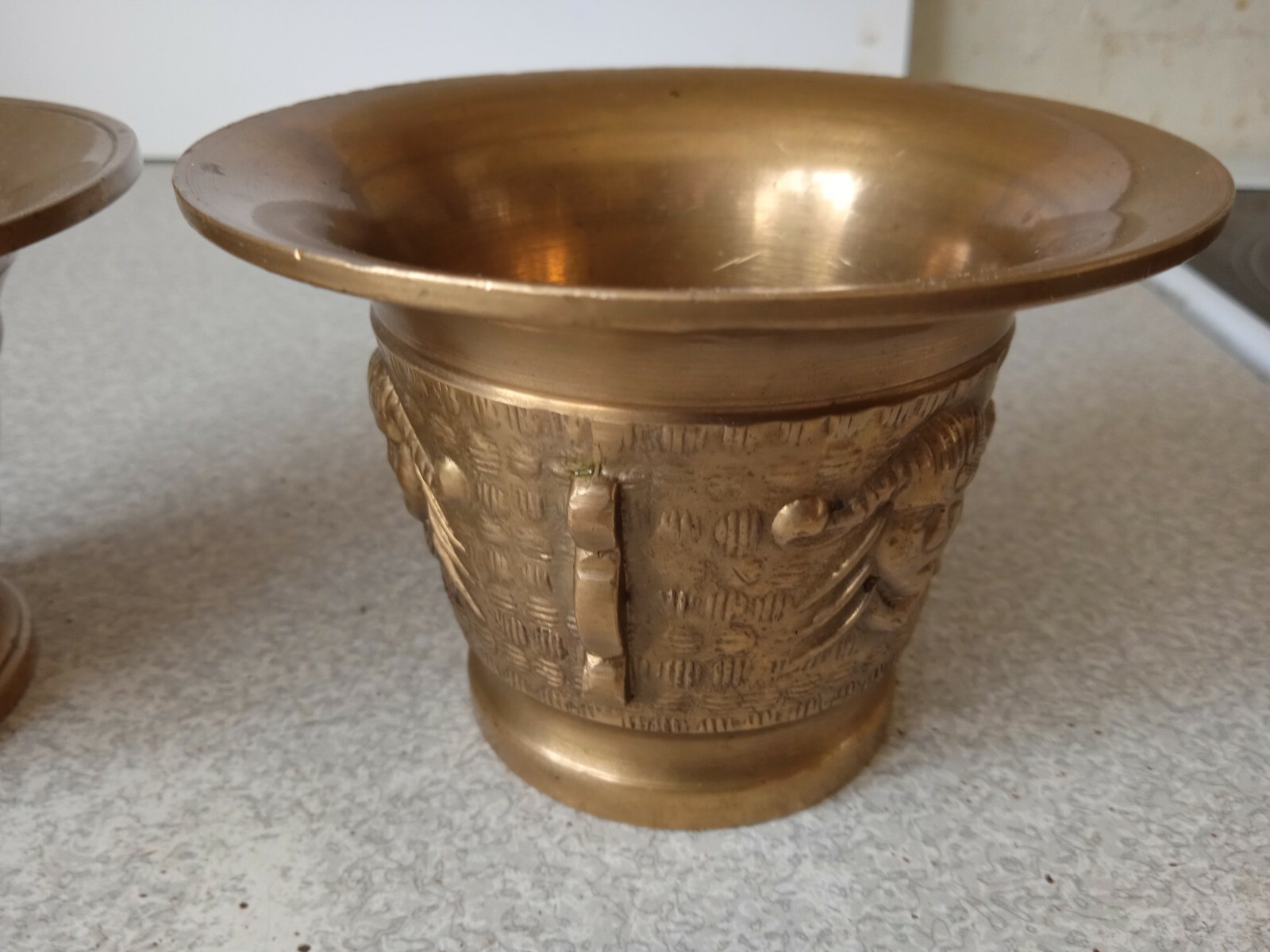 2 x ANTIQUE / VINTAGE FRENCH ? BRASS / BRONZE PESTLES NO MORTARS