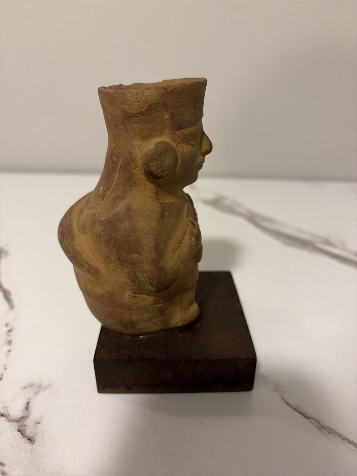 Vintage Schering Pharmaceutical Mochica Medicine Man Terra Cotta Figurine