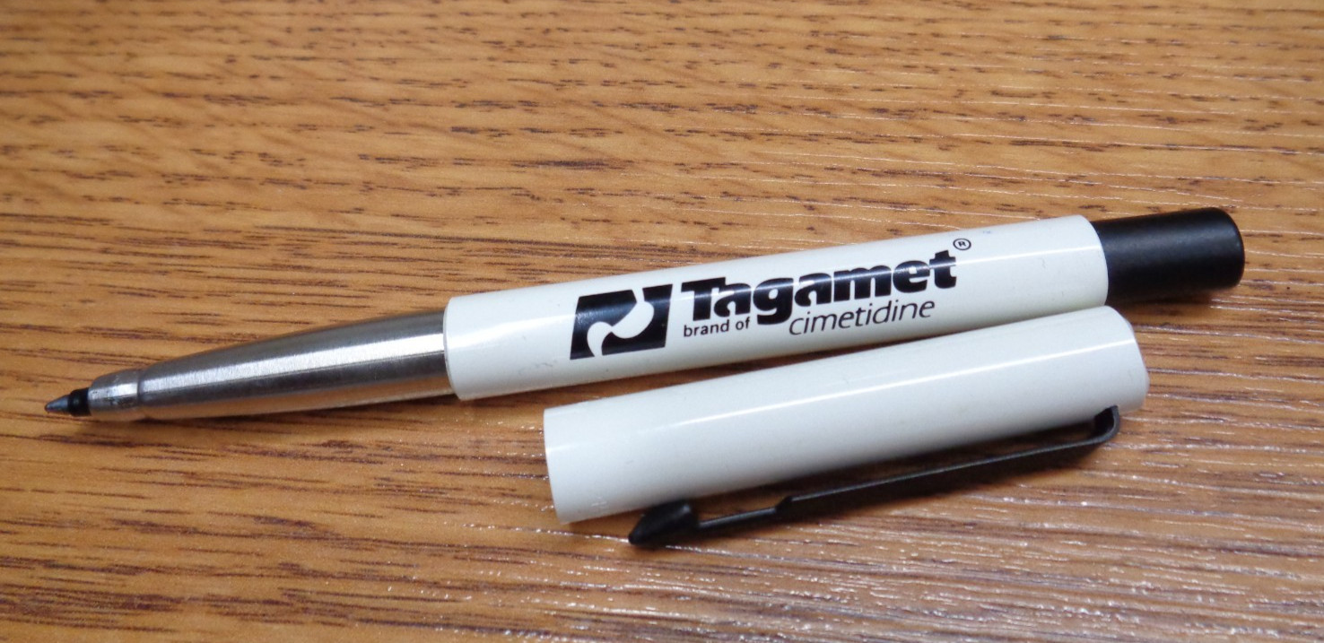 PARKER USA Pharmaceutical Drug Rep Pen TAGAMET Cimetidine TESTED / WORKS