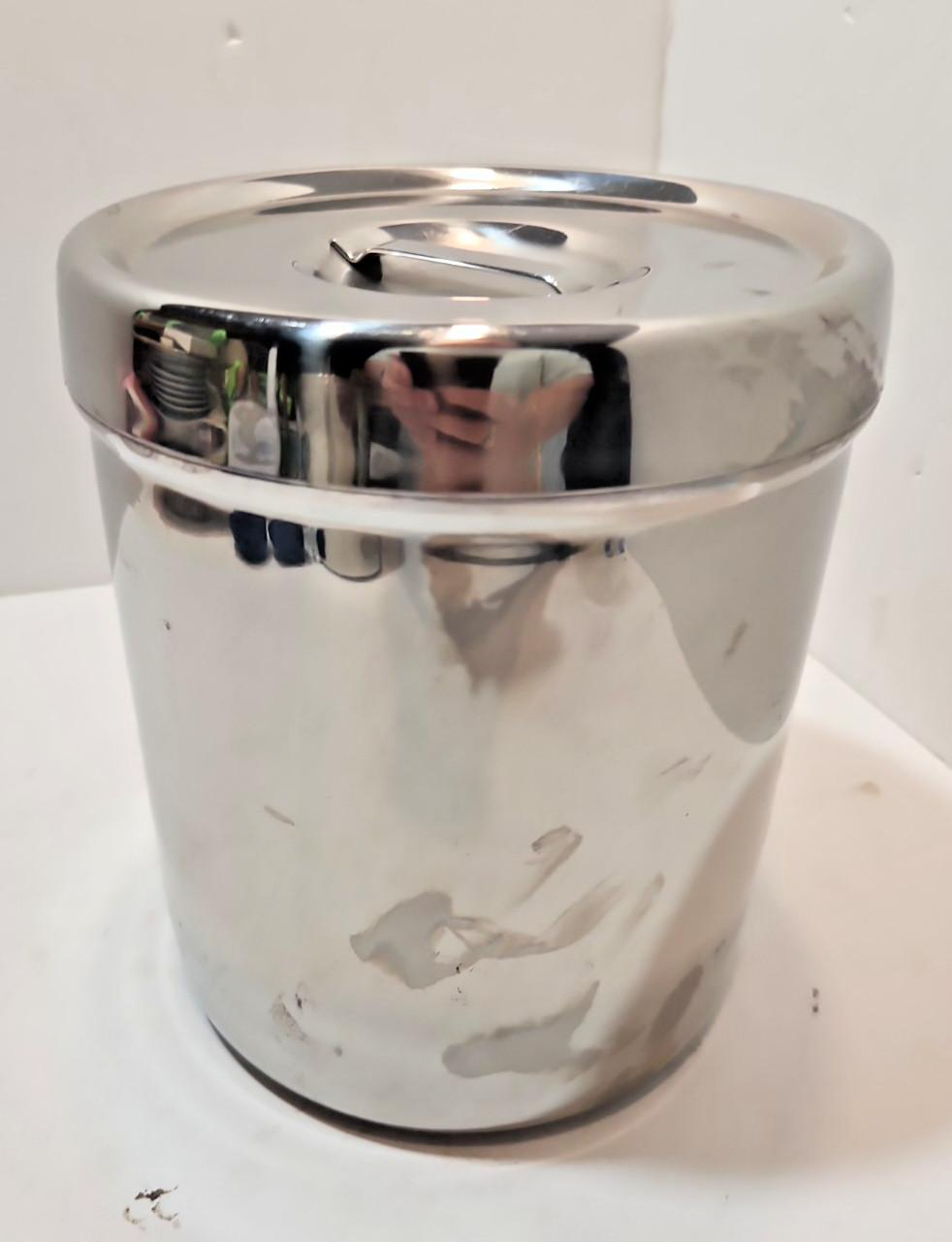 Vtg Stainless Steel Canisters W/ Medical Lid – Set of 2 Vollrath 8802 Polar 3J