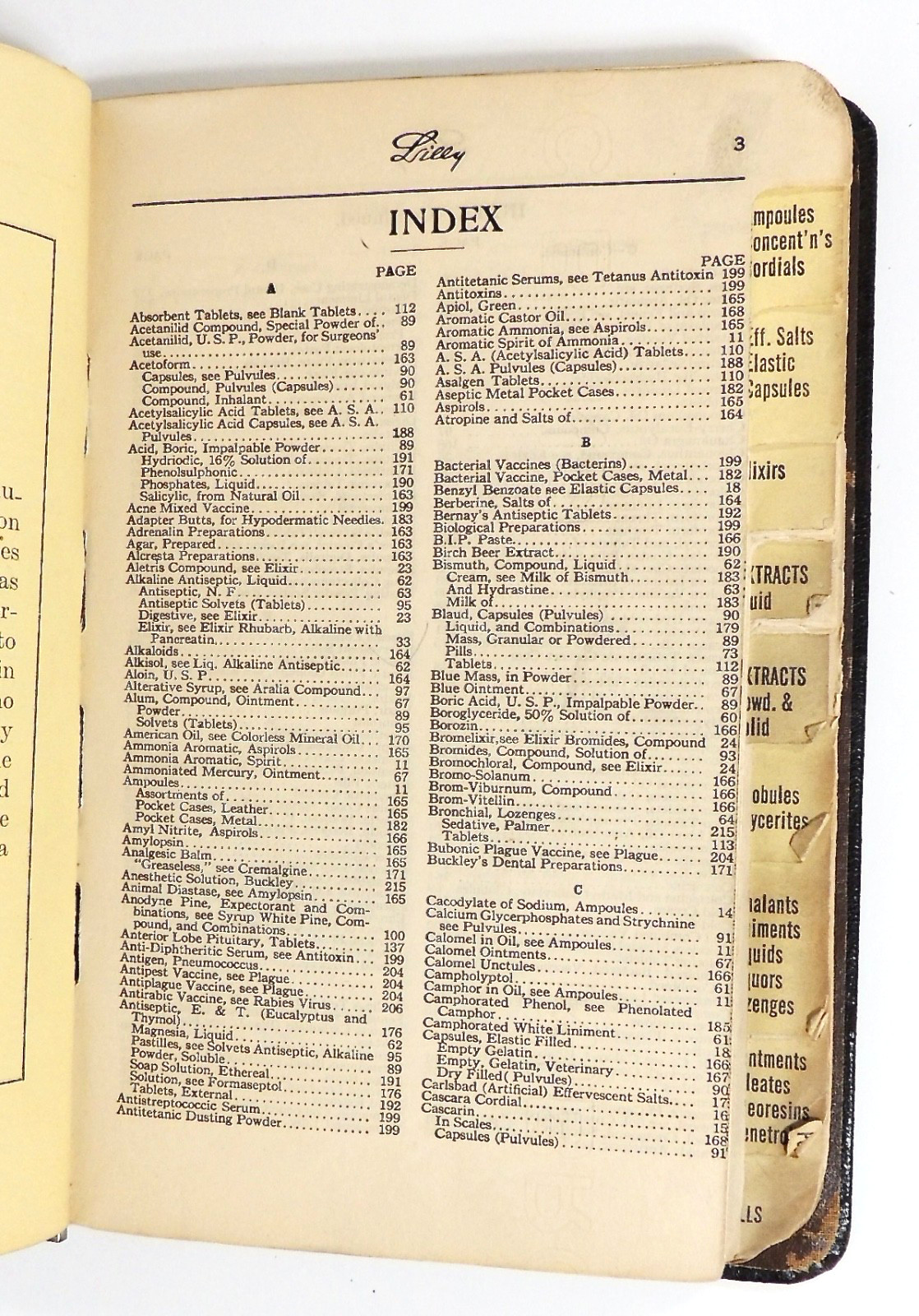 1920 Eli Lilly Pharmacy Price List Number 40