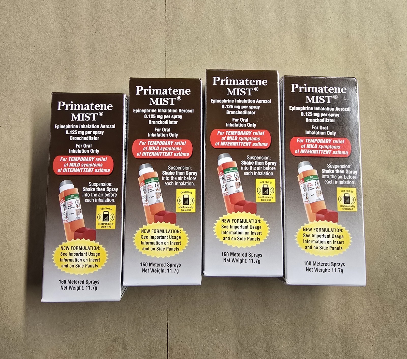 4 Pack Primatene MIST Epinephrine Inhaler EXP 12/2027+ FREE SHIPPING USA! NEW