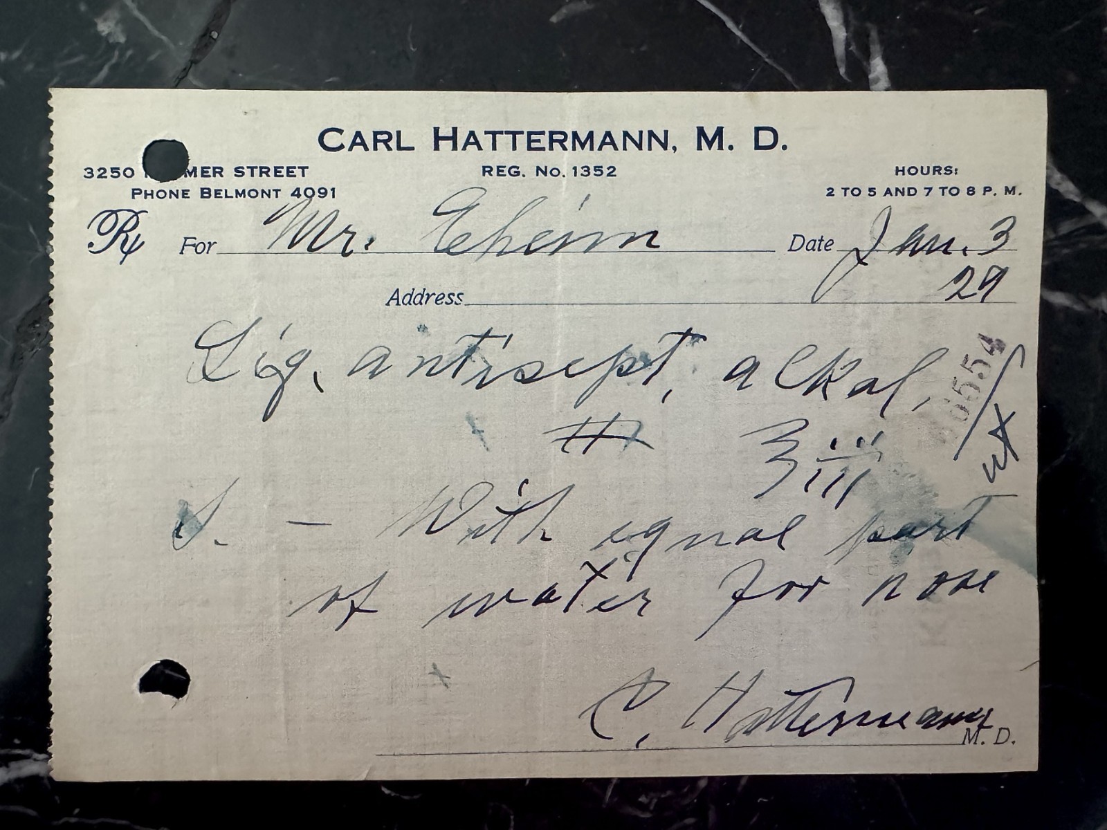 Set of 20 Vintage Medical Prescriptions – 1929 Handwritten Pharmacy