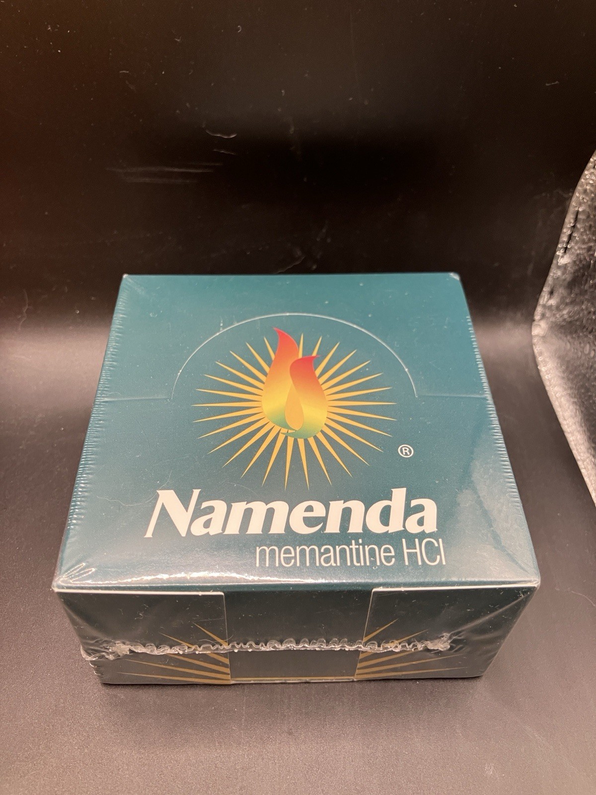 Vintage NAMENDA Pharmaceutical Drug Rep Post-It Note Pad 4”x 4” Cube Sealed 3M