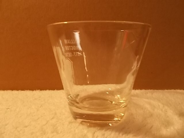 William Proctor Jr RX Secundum Artem Etched Drinking Glass Barware
