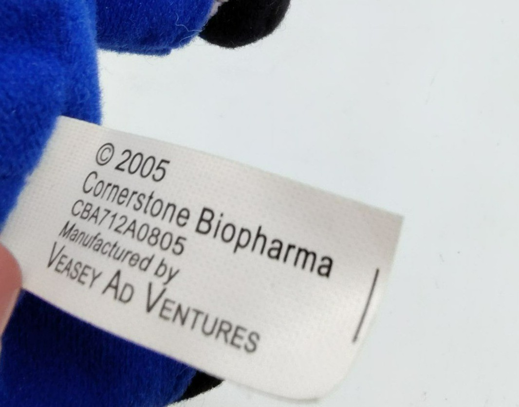 AlleRx Pharmaceutical Allergies Plush Doll 2005 Toy Runny Nose, NO SOUND