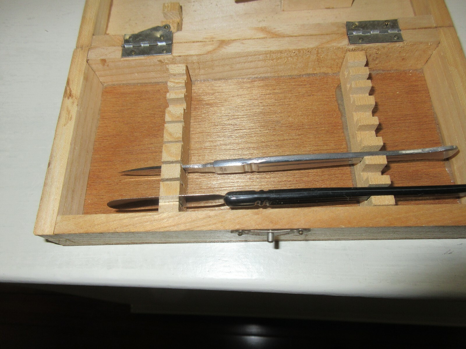 Rx , Pharmacy , Wood Dissecting Kit , Vintage , Incomplete