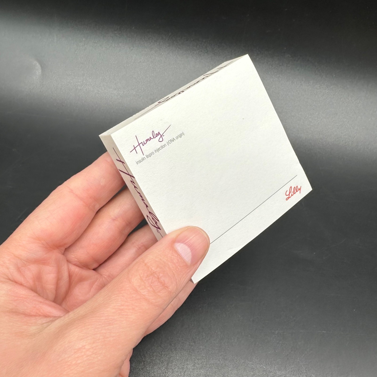 Humalog Sticky Notes Lilly Pharmaceutical Rep Promo Pad Advertising Merch