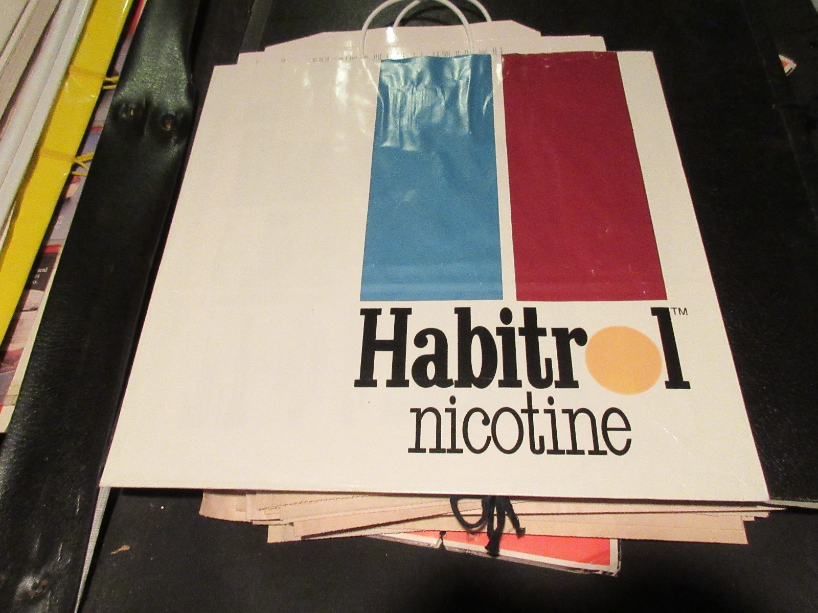 Rx , Pharmacy , Habitrol Nicotine Advertisment , Ciba-Geigy ,1991 , Display