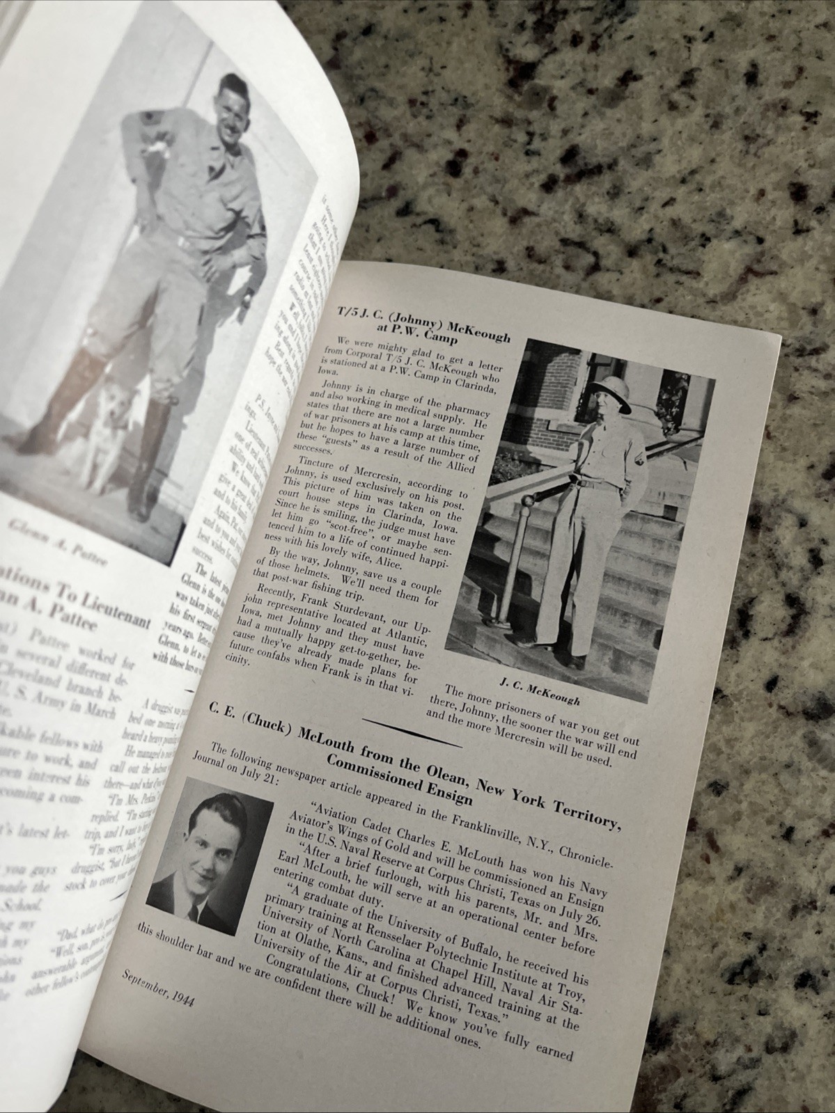 Vintage 1944 WWII Upjohn Pharmaceuticals Employee Magazine Vitamin Store Display