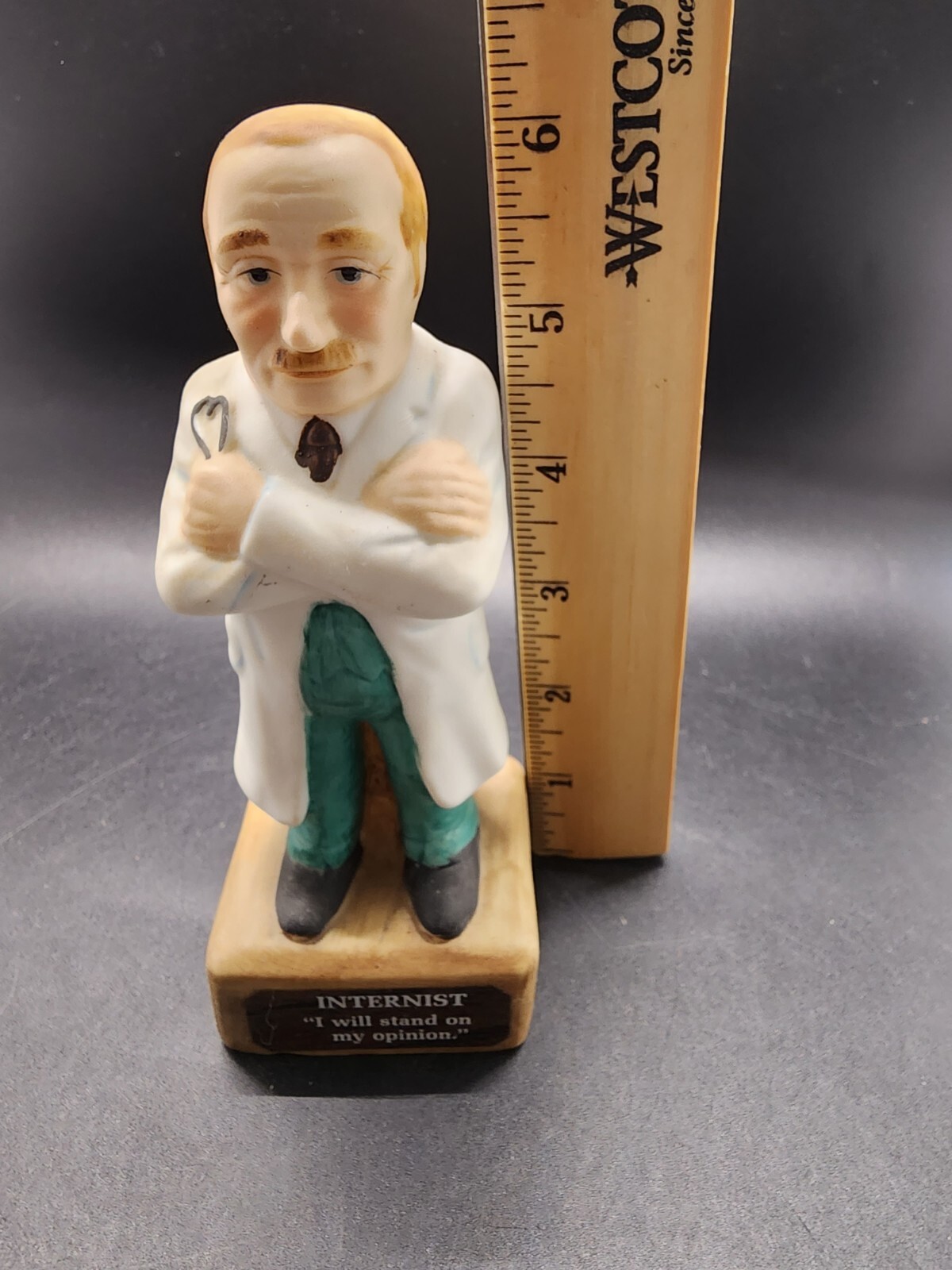 Doctor Figurine Internist Abbott Pharmaceutical Advertising 1970s