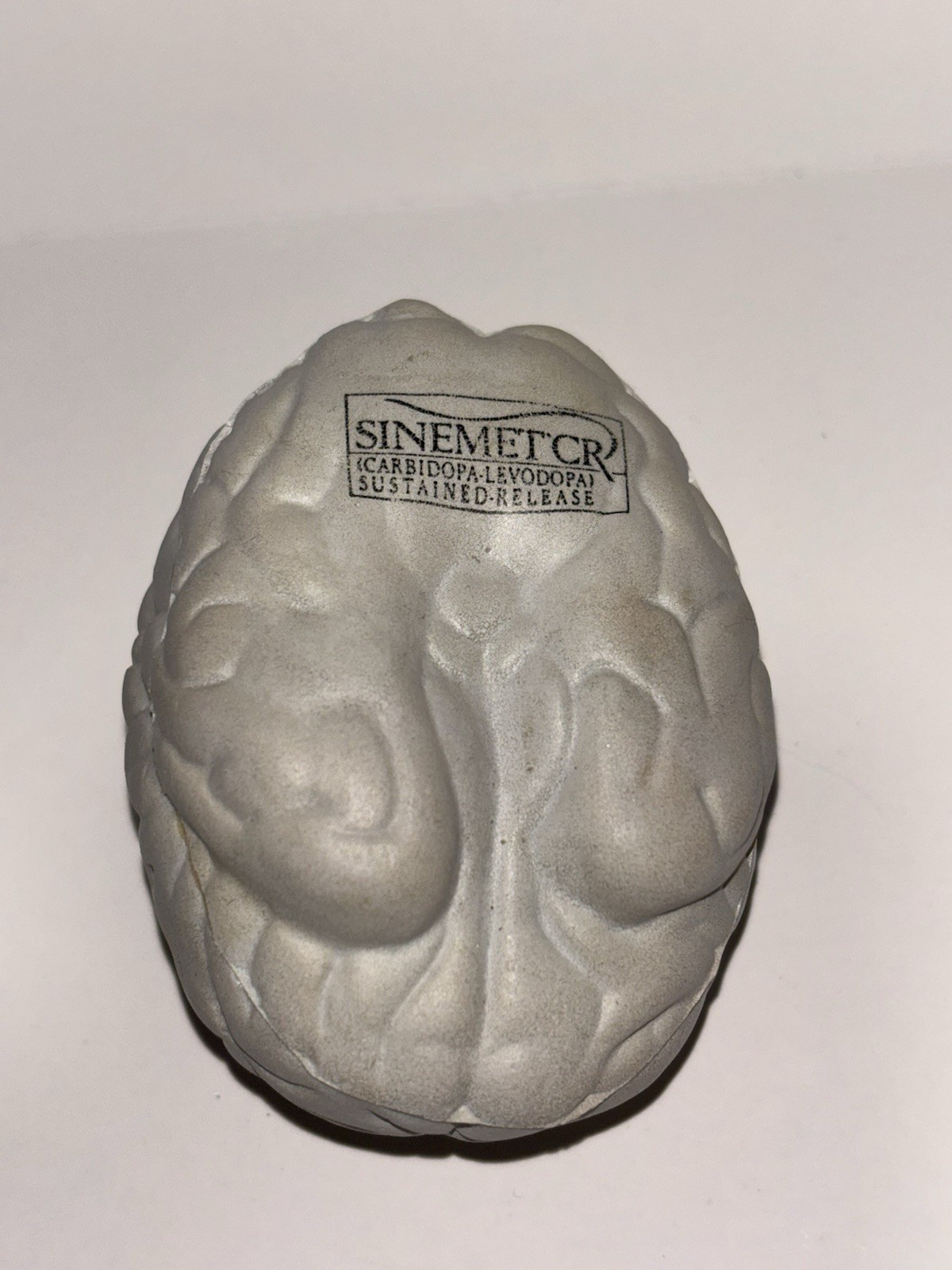 Pharmaceutical Sinemet CR Vintage Brain Shaped Stress Ball Drug Rep Promotional