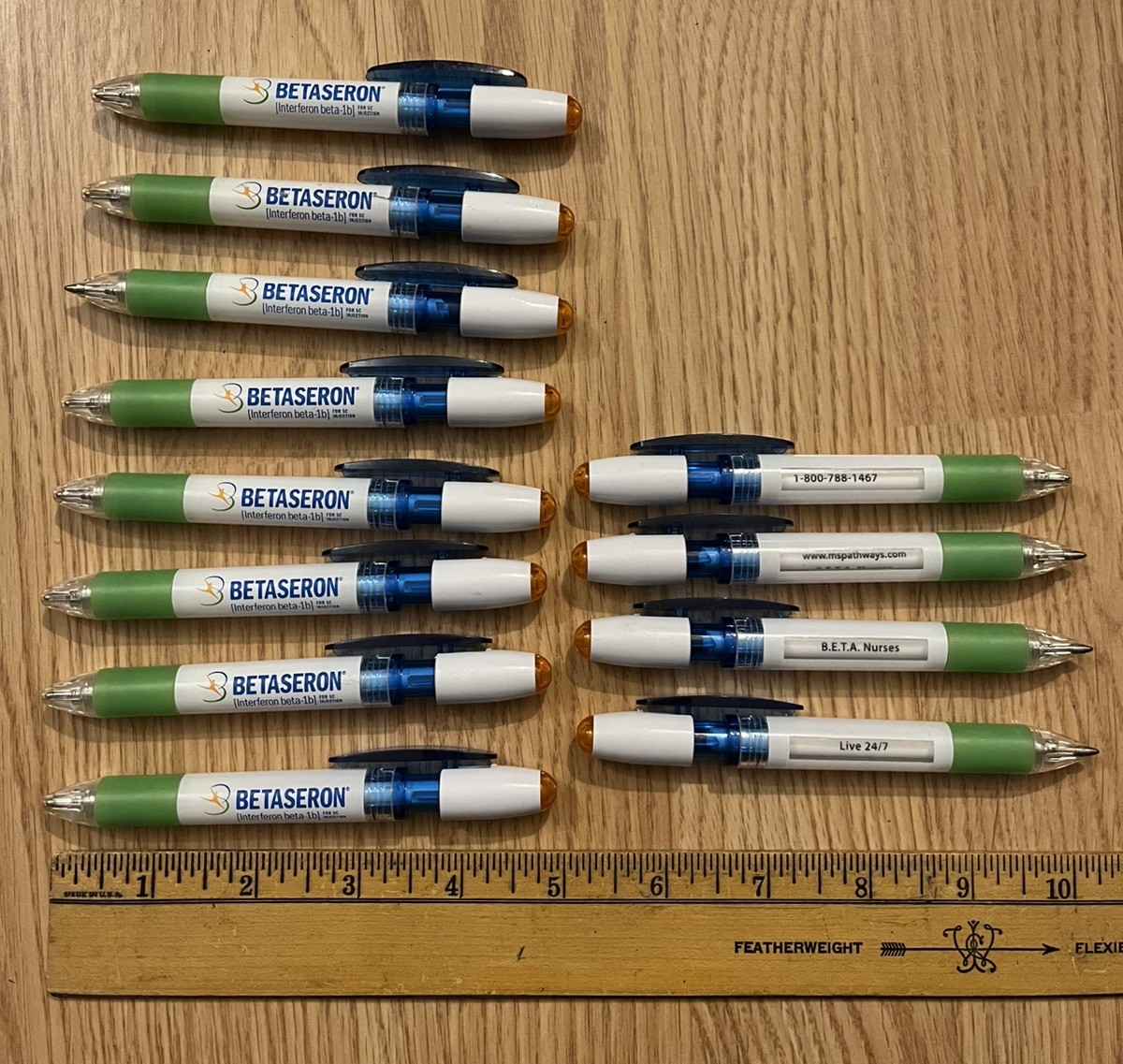 12 Betaseron Drug Rep Pens Pharmaceutical Promo Promotional Advertising Swag
