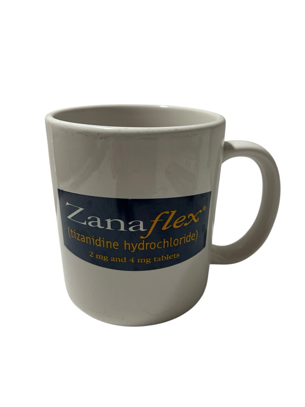 Zanaflex Drug Rep Pharmaceutical Advertising Coffee Mug RARE Signed READ