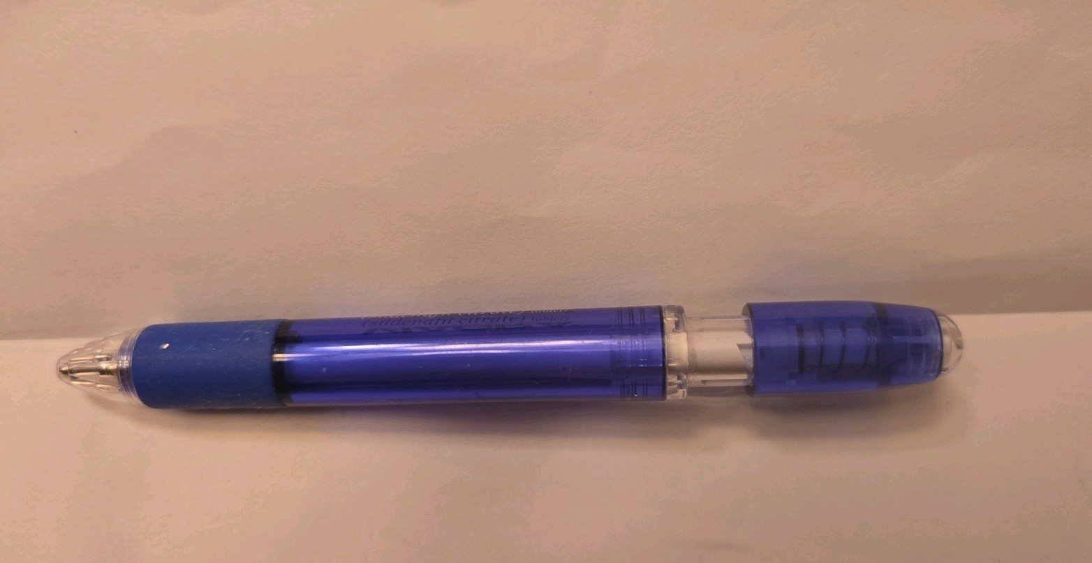 VIAGRA Plastic Wide Body Ink Pen Pharmaceutical Drug Rep Promo Vintage WRITES