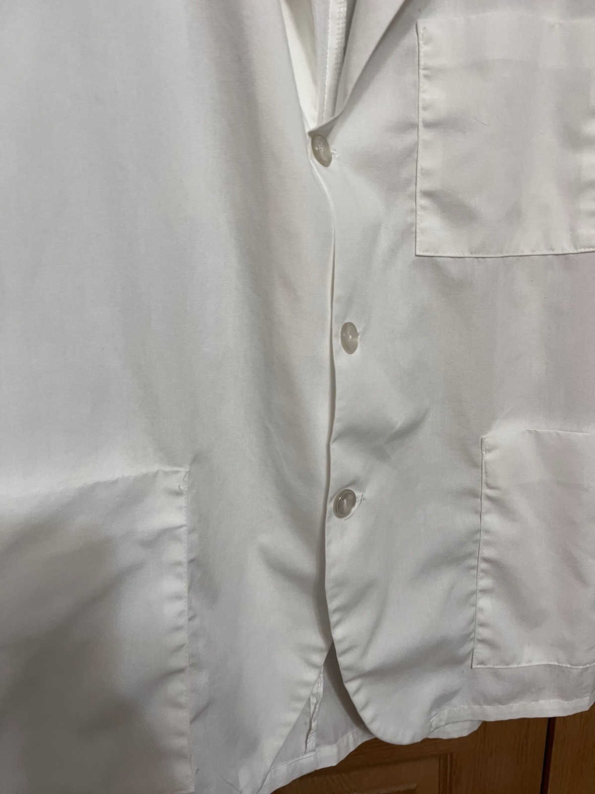 Vtg Drug World Pharmacy Lab Coat Sz 44 Metcal Ottenheimer USA 1970s Halloween