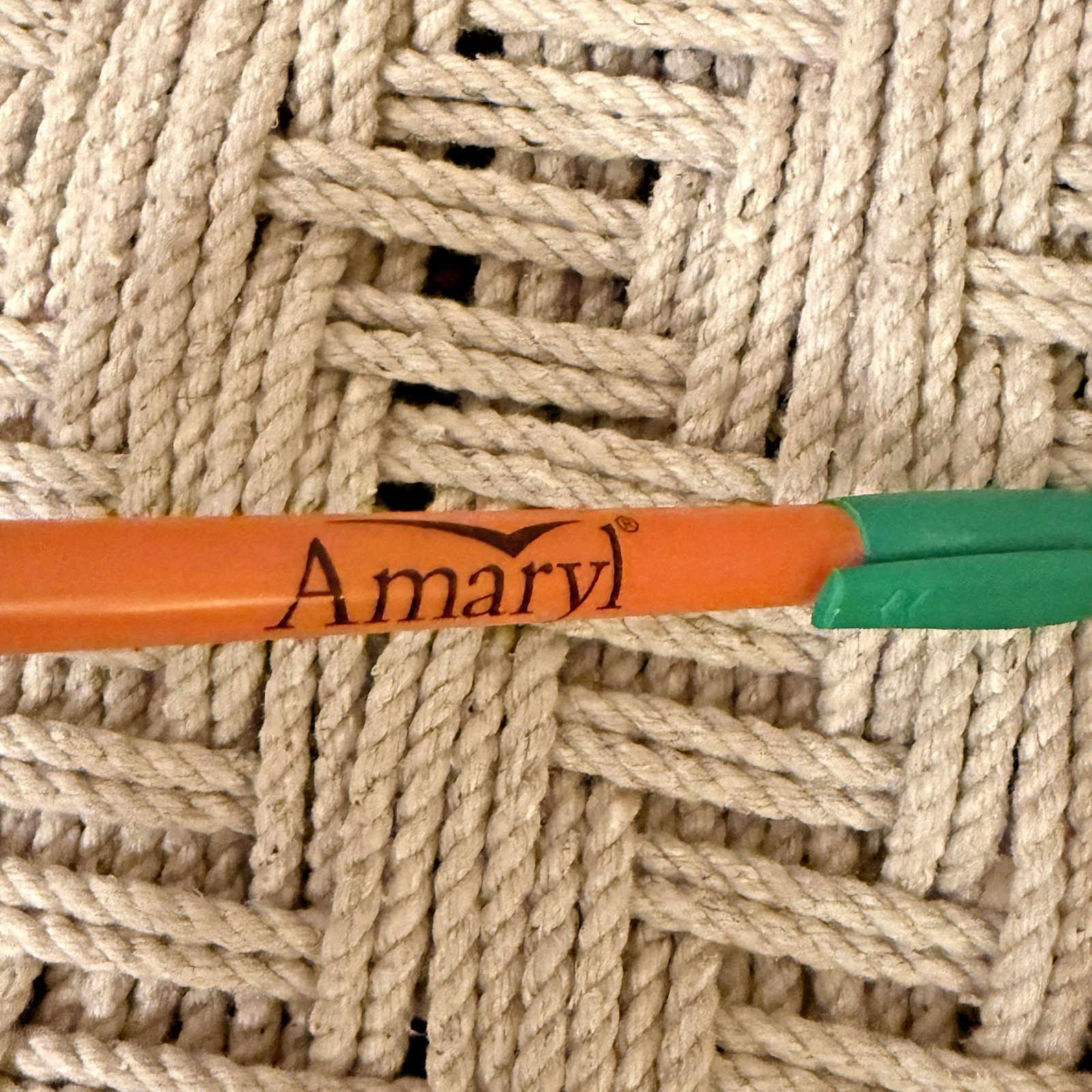 AMARYL Pharmaceutical Pharmacy Drug Rep Pen Orange Green Tested Black Ink
