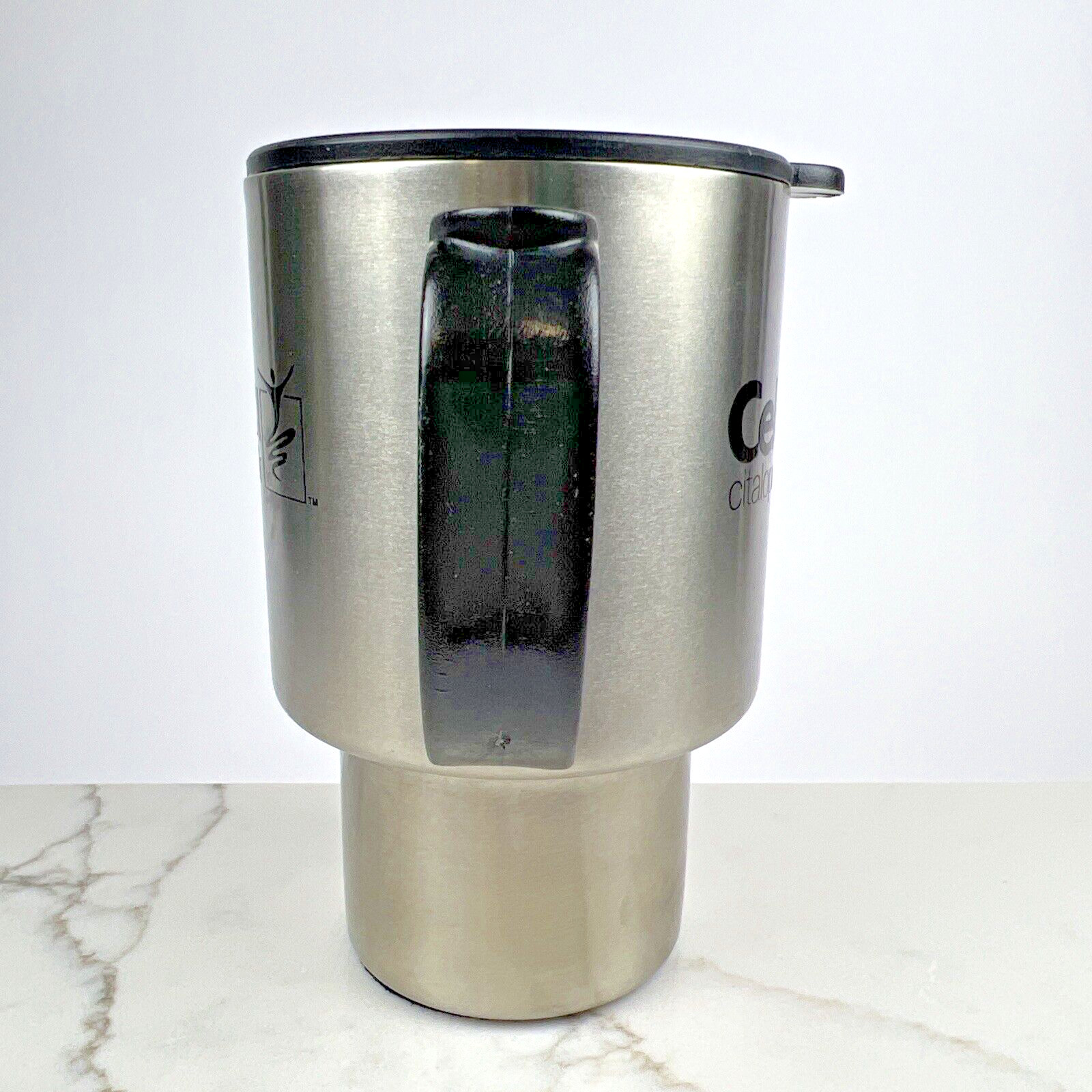 Celexa Pharmaceutical Advertising Travel Mug Stainless Steel 1998 Vintage RARE