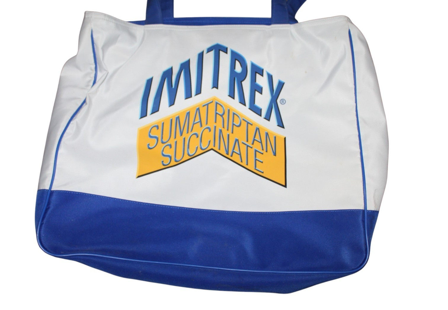 Imitrex Pharmaceutical Tote Bag Heavy Duty Large Drug Rep Promo Zipper Closure