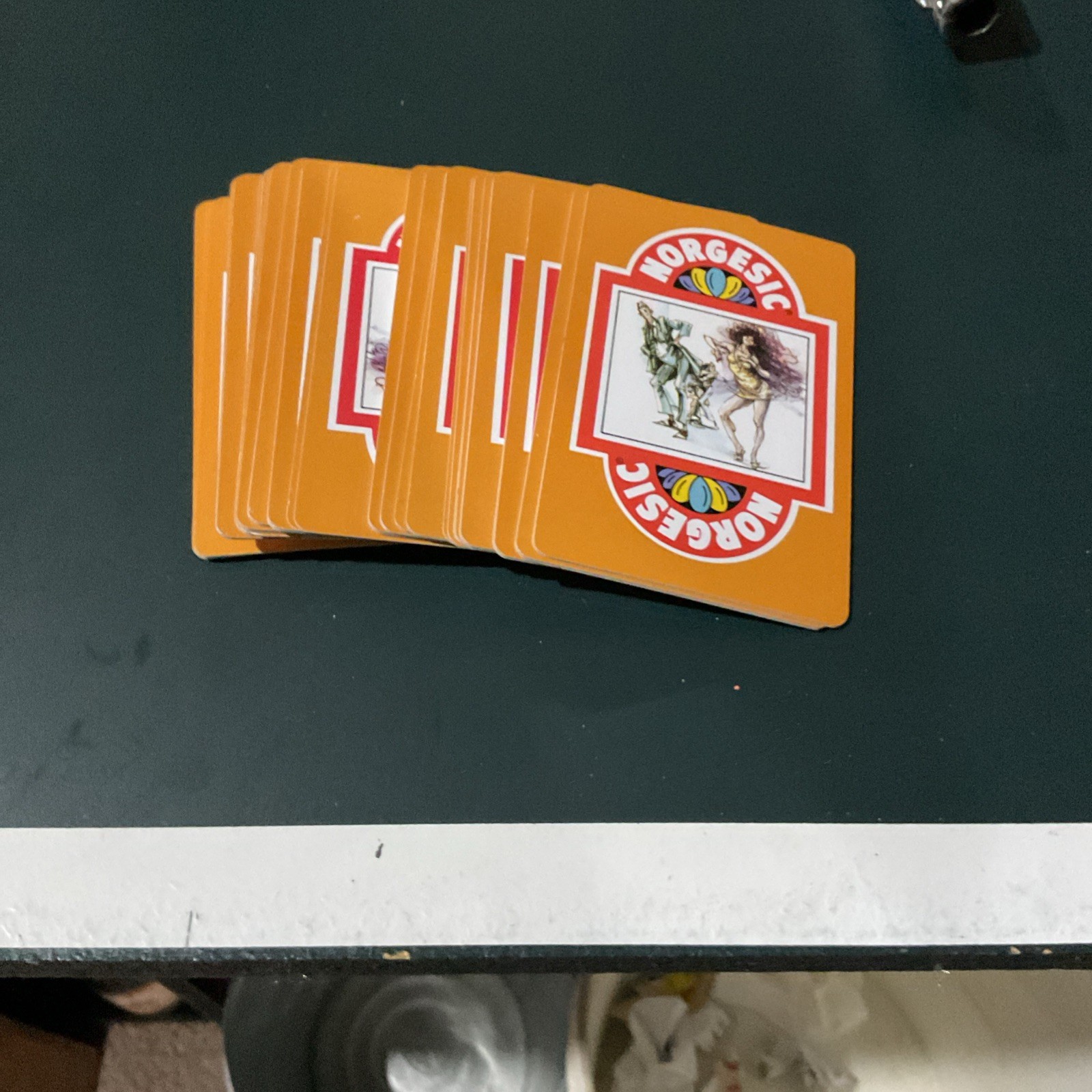 Norgesic Drug Ad Riker Labs 3M Playing Cards Pharmaceutical Vintage Collectible