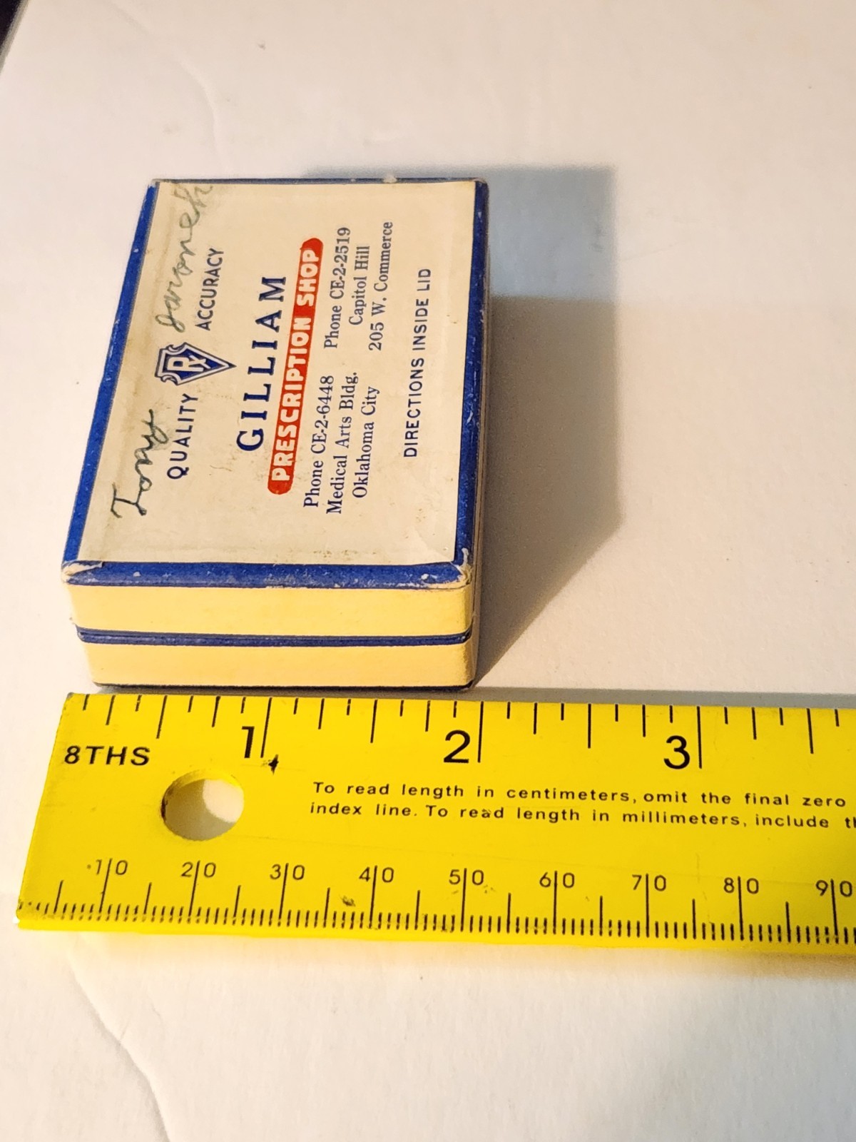 Vintage 1955 GILLIAM Prescription Shop PILL / PHARMACY BOX Tony Jaronek Dr Dill