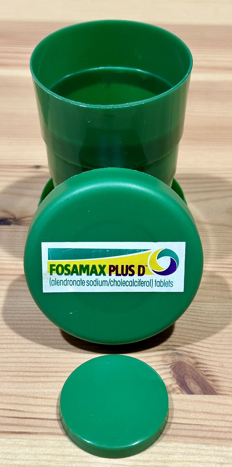 Fosamax + D (Alendronate) Merck Medical Drug Rep Travel Cup Collapsible Rare!