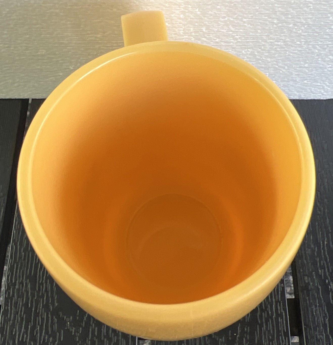 NEW Proventil HFA Yellow Plastic 16 oz Coffee Mug Pharmaceutical Rep USA Unused