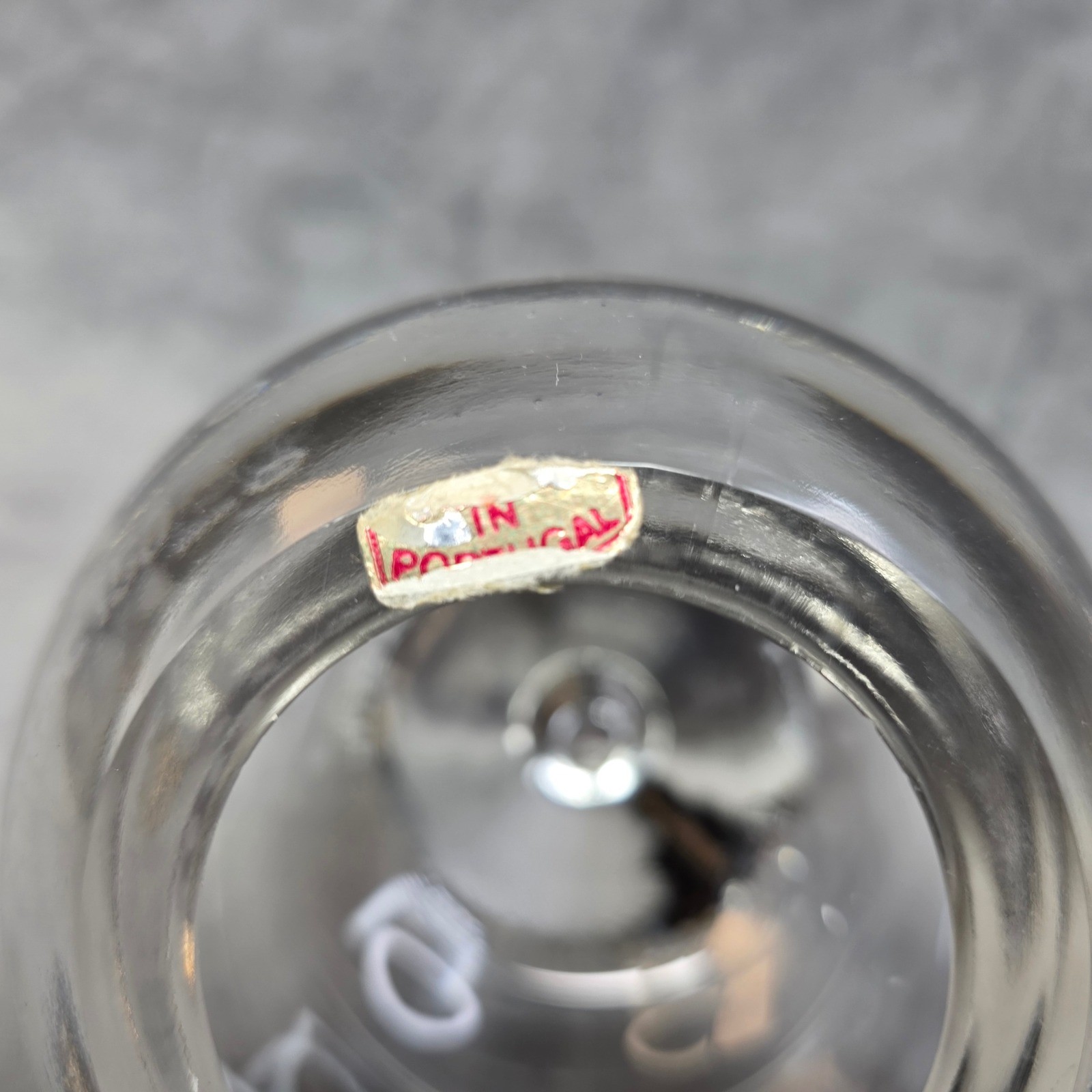 Vintage Zantac Glaxo Pharmaceutical Teardrop Glass Paperweight Made in Portugal