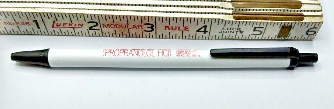 INDERAL PEN Pharmaceutical Drug Rep Pen Vintage Retro Rare