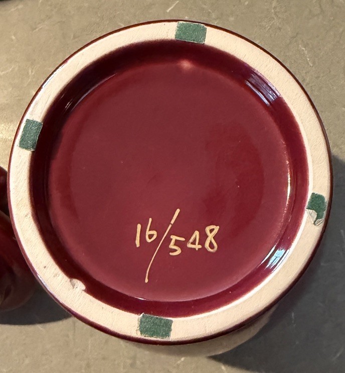 Eli Lilly Burgundy apothecary jar Lacucarium 16/548 vintage