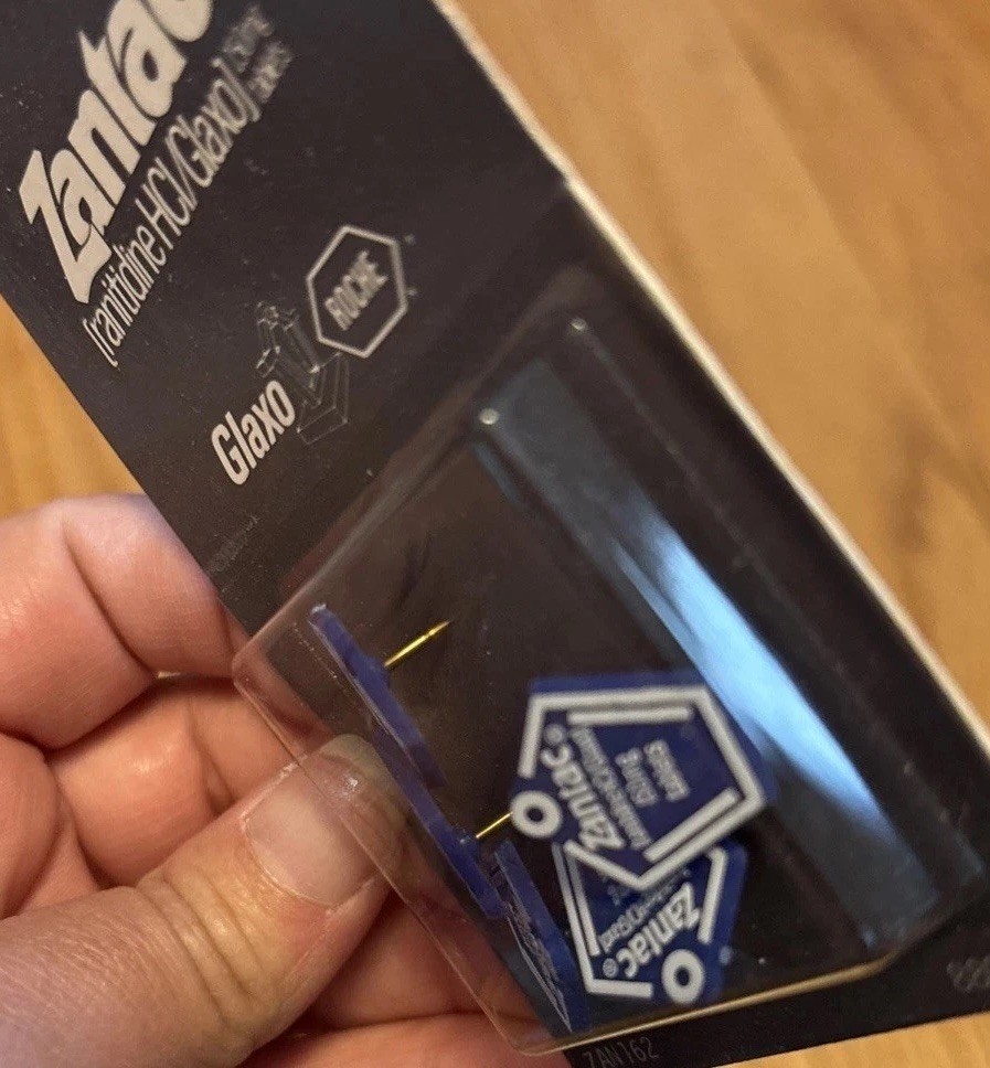 New Zantac Pins Thumbtack Promo Merch Rare Glaxo Roche Lot