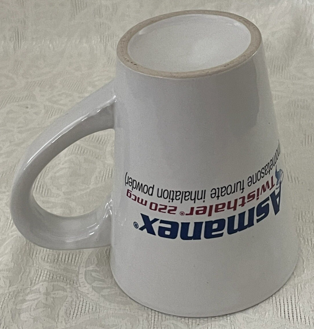 Asmanex Asthma Drug Rep Advertising Coffee Mug Cup – Pharma Promo RARE