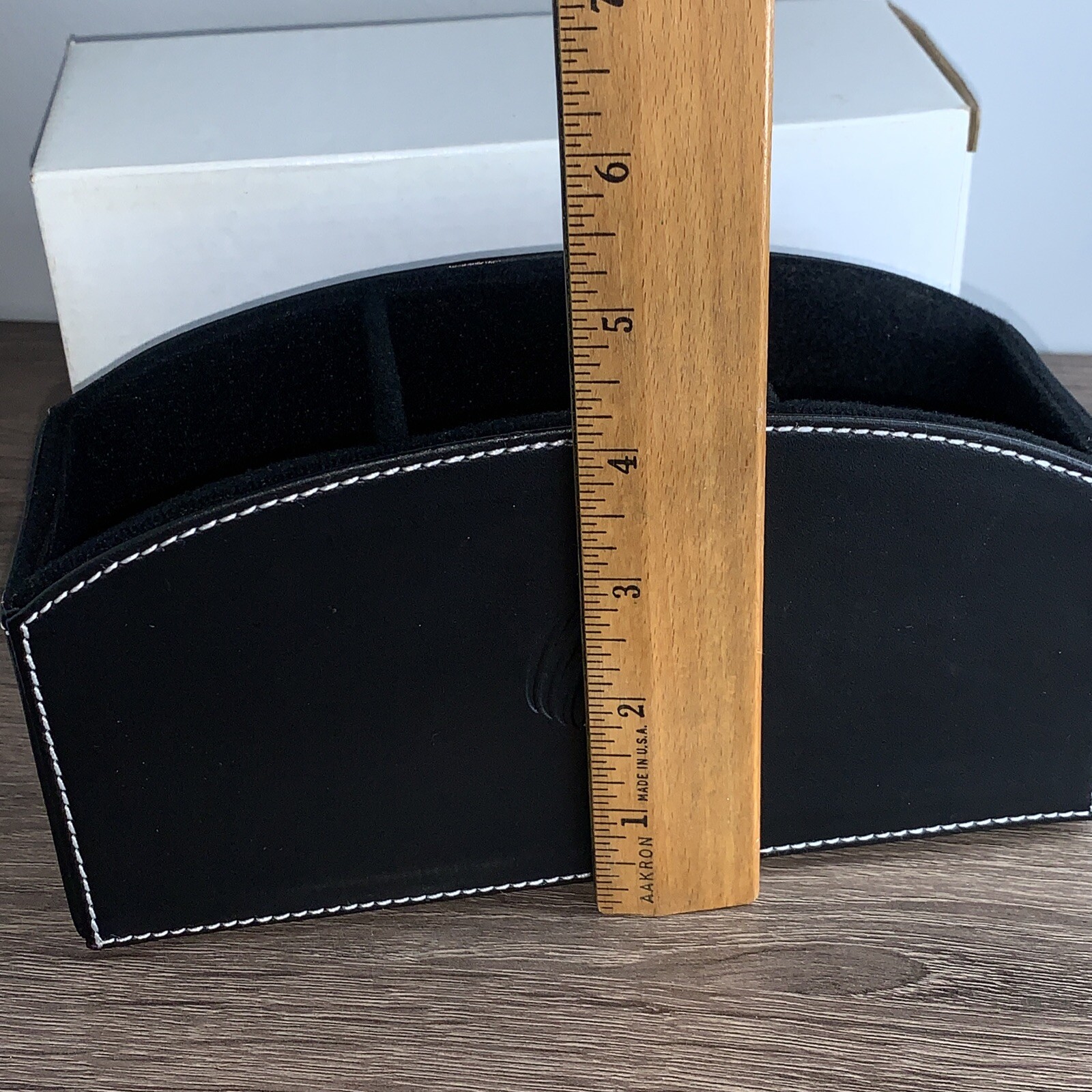 DRUG REP PHARMACEUTICAL ELI LILLY Vintage Leather Desk Caddy For Office NEW