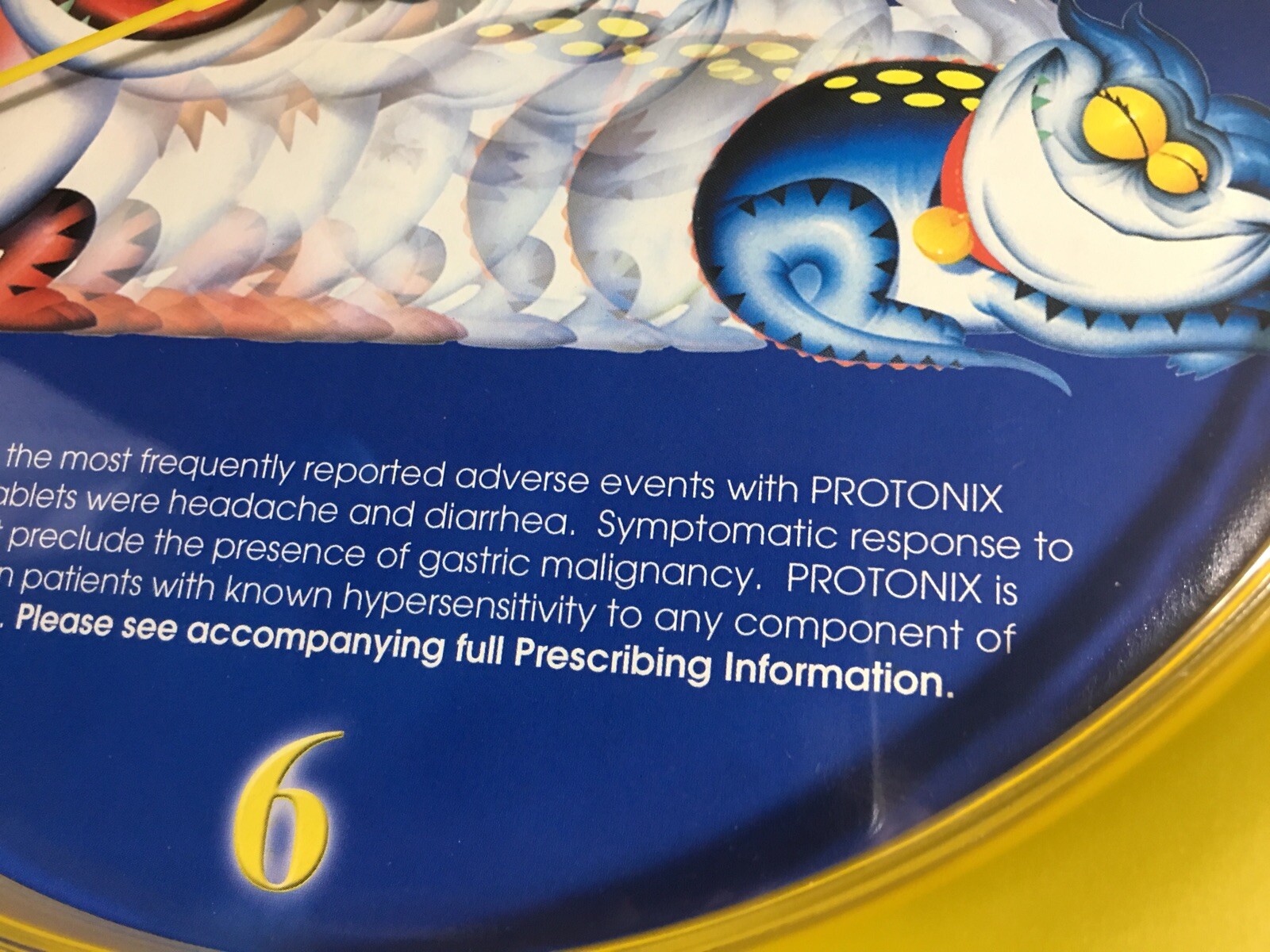 Protonix Wall Clock Pharmaceutical Collectible Drug Rep Janssen Ortho Mcneil