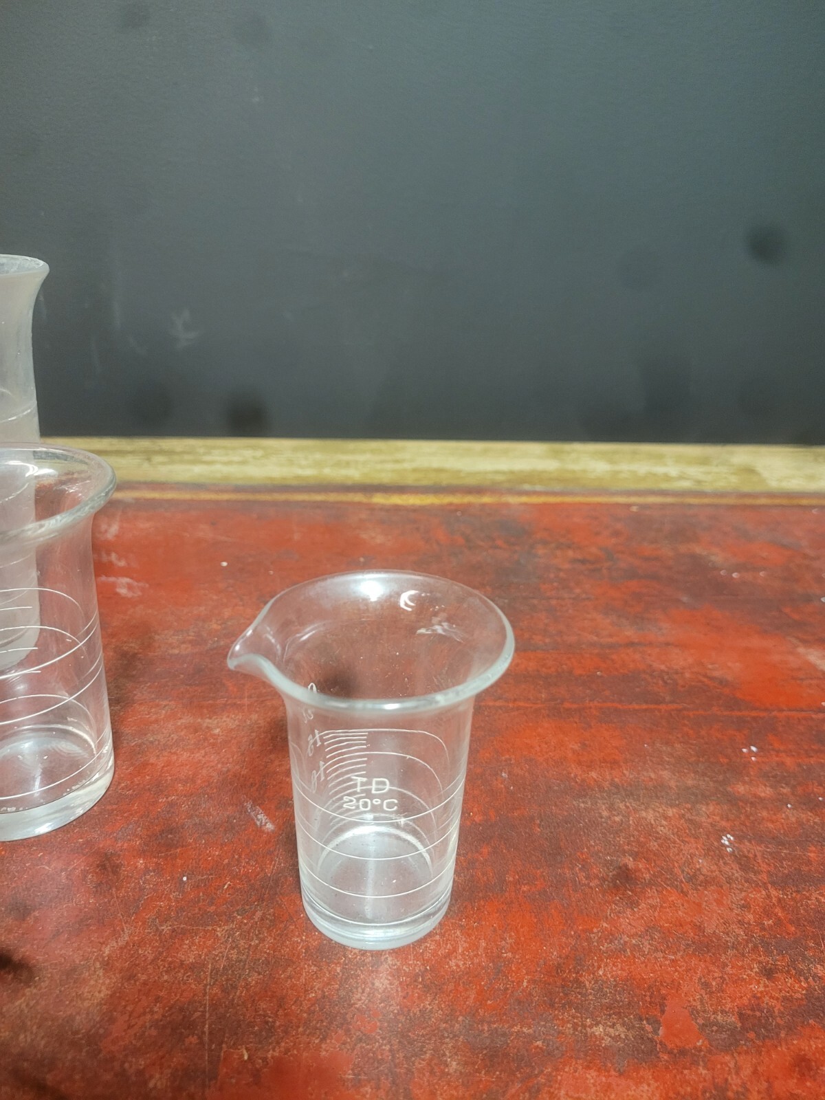 Vintage Nesting Measuring Cups Glass Metric Doctor Apothecary Medicine