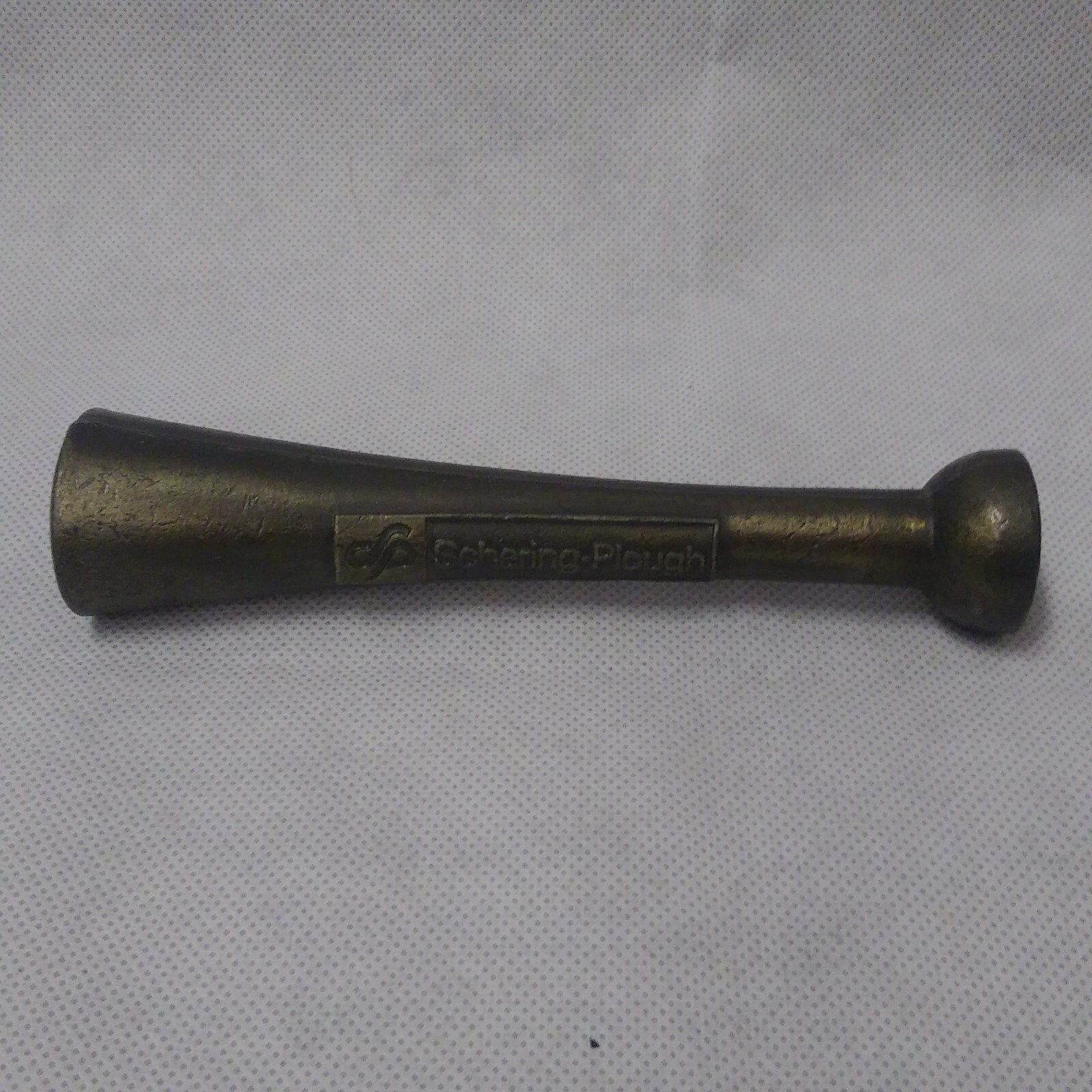 NARD Mortar Pestle Bronzed Planter Pharmacy Scherling Plough Healthcare 1991
