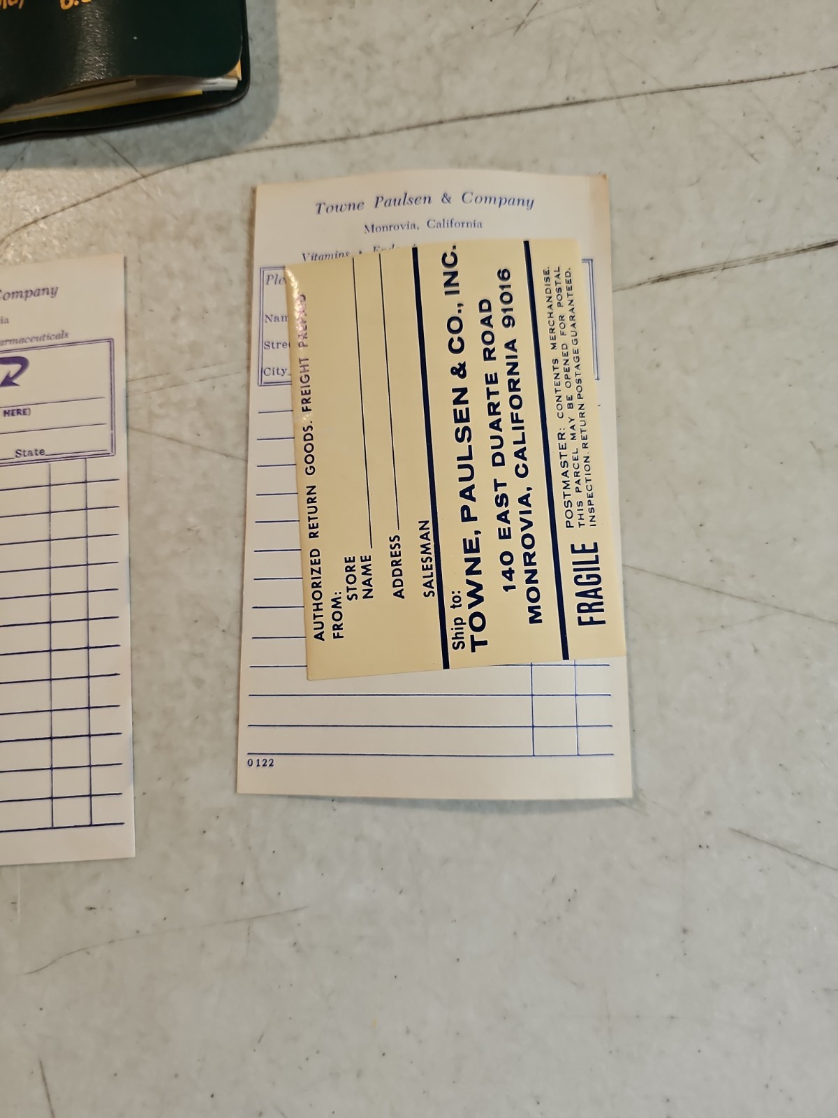 Vintage 1974 Towne Paulsen & Co Pharmaceutical Catalog And Price Lists