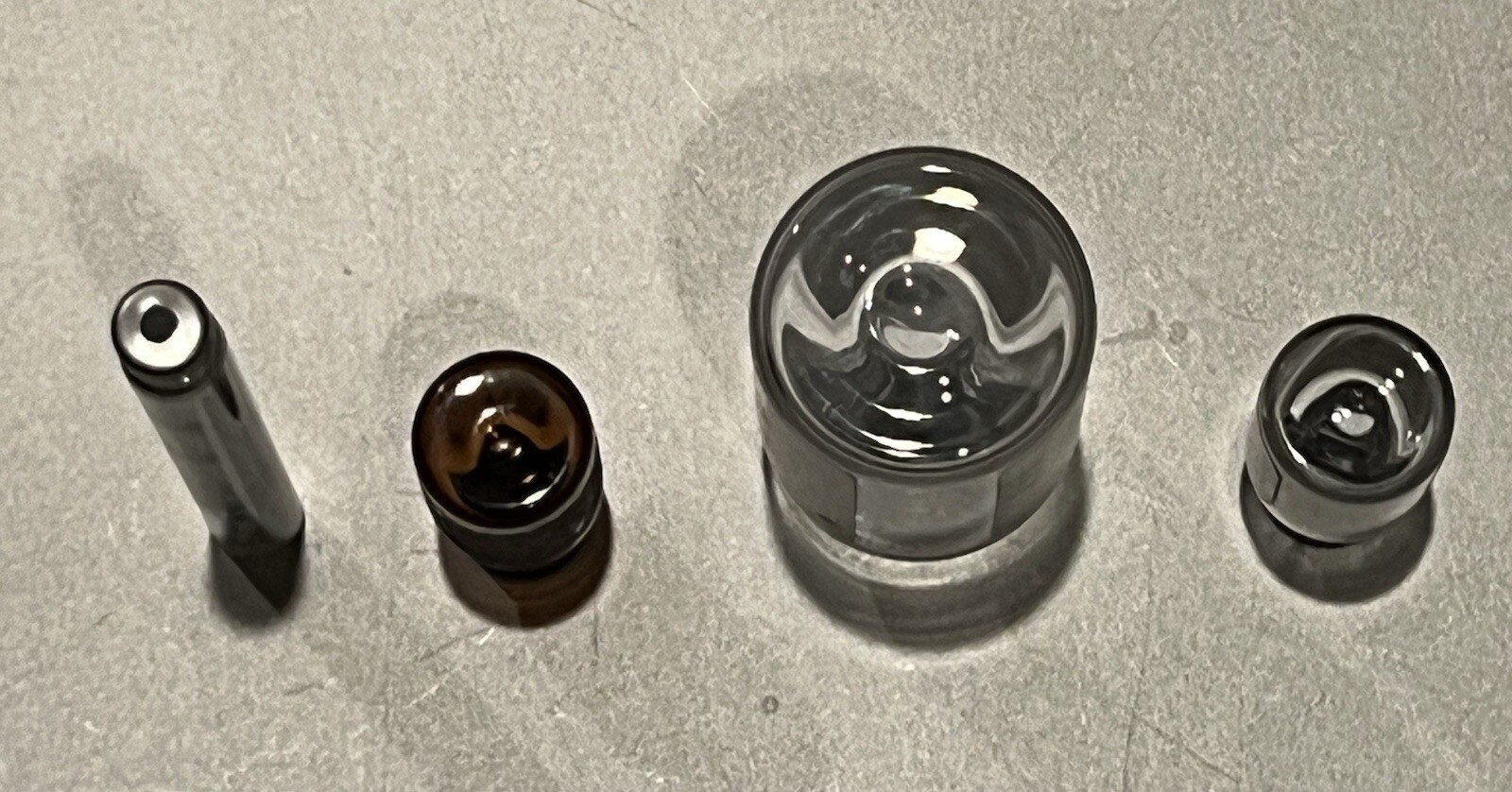 4 Vintage empty vial for display